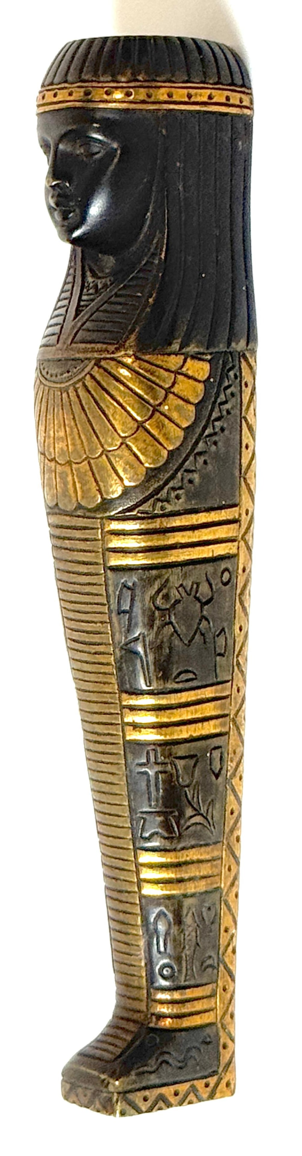 19th C. French Empire or Napoléon III Patinated & Gilt Bronze Sarcophagus Mount - 3