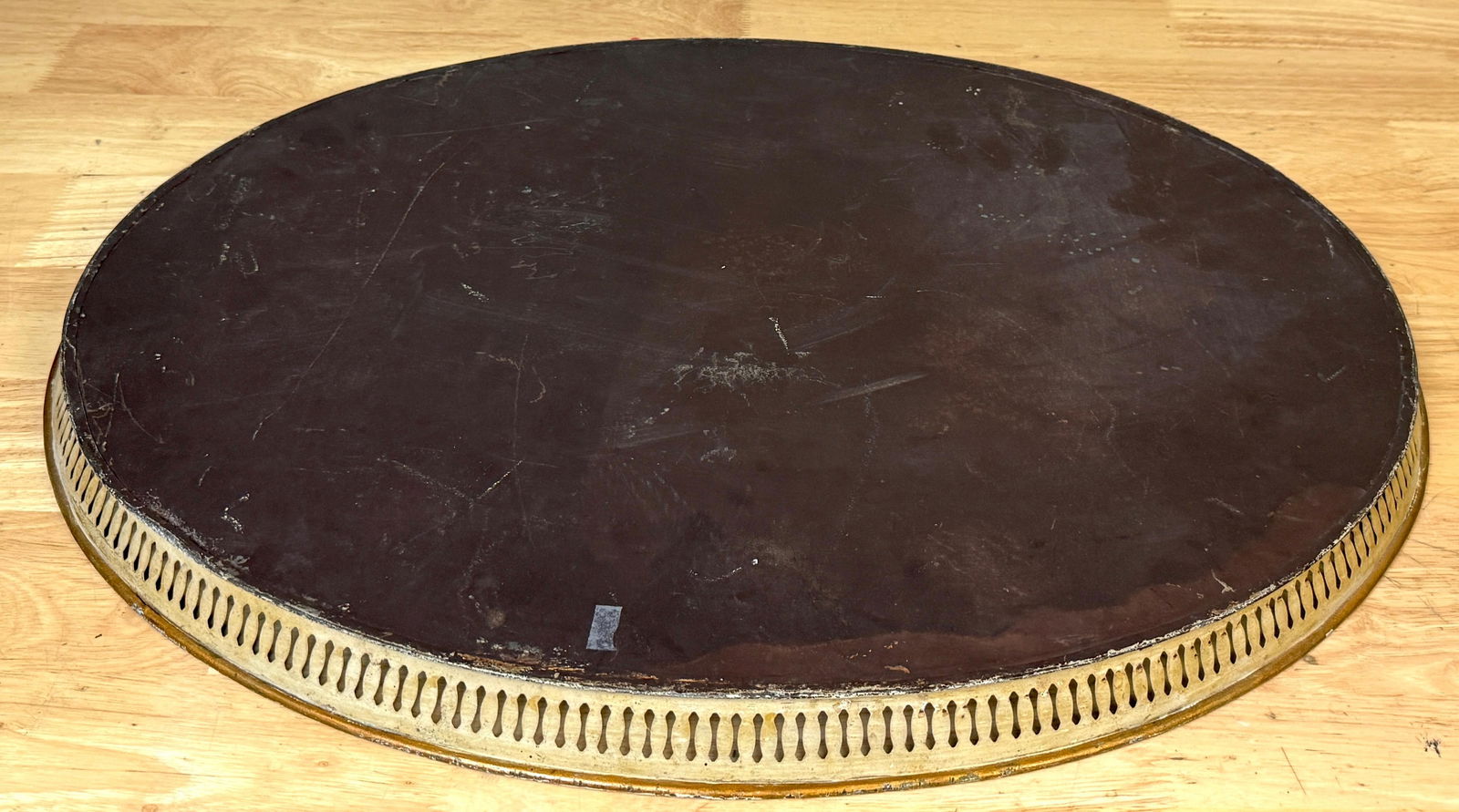 Regency Painted Tole Tray with Chinoiserie Decoration, English or French - 10