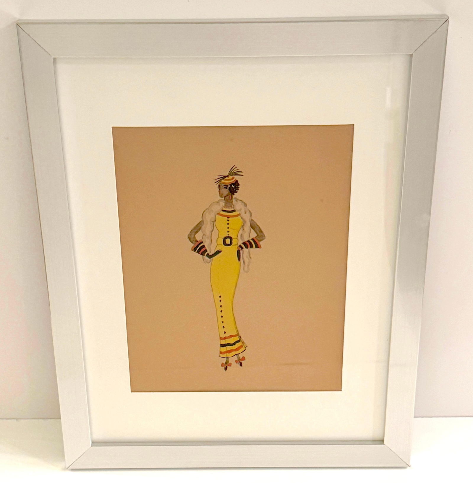 Mid 20th Century Wayne Benter Jung, Fashion Sketch of Josephine Baker, Post WWII - 3