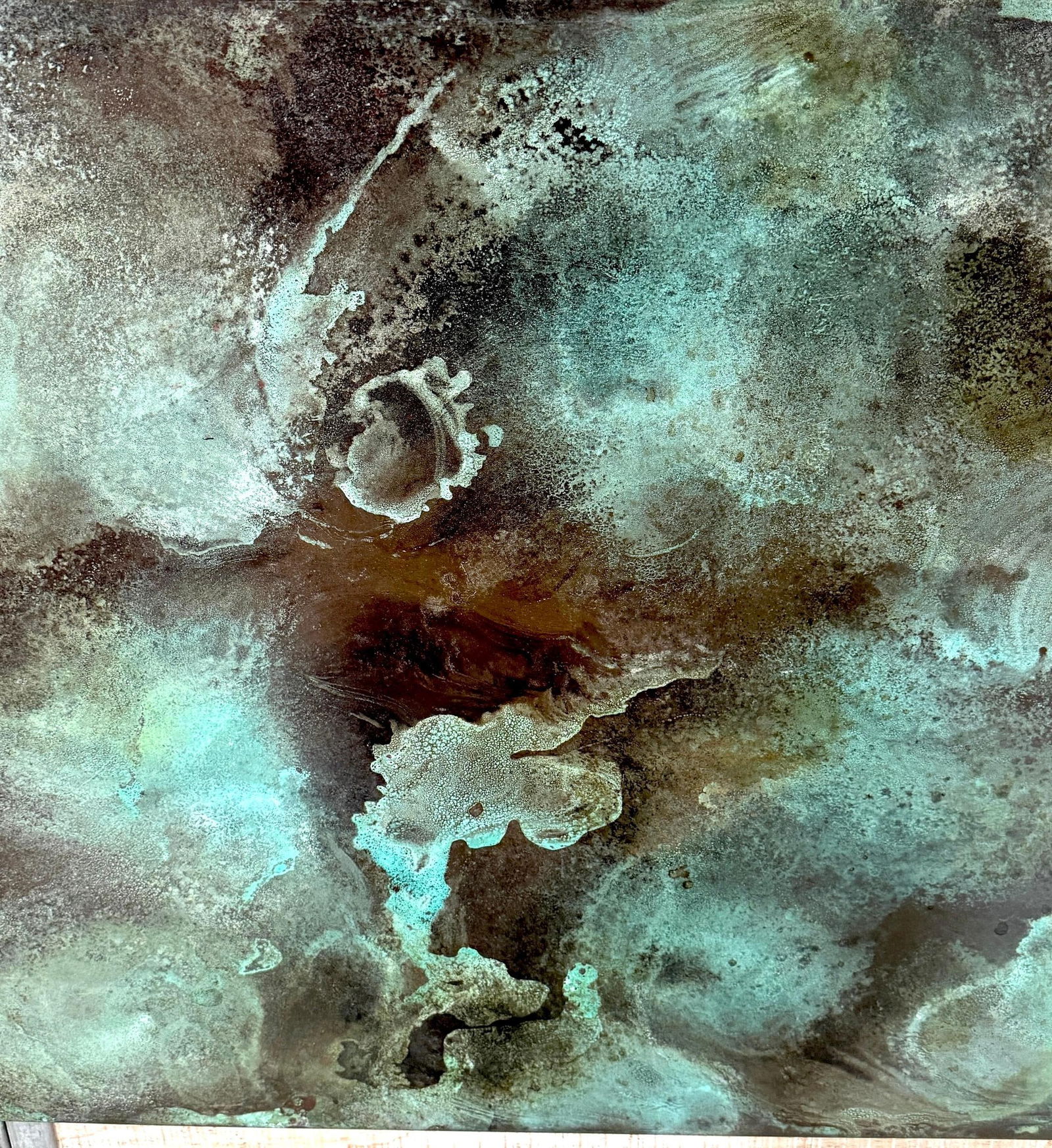 Treloar, Shallow Water, Verdigris-Patinated Copper Panel, No. 3000/c, 36" x 44" - 15