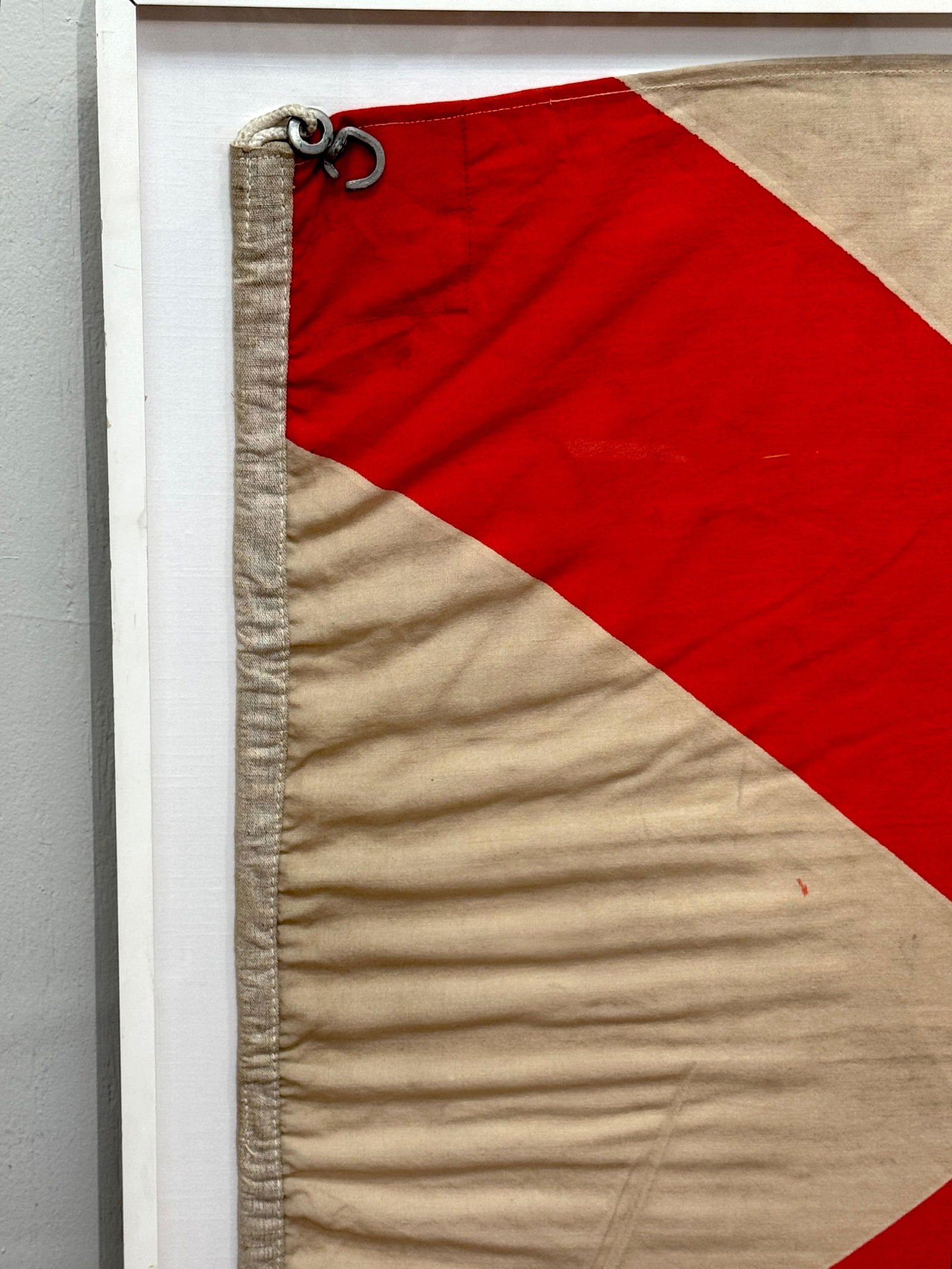 Large Early Alabama State Flag, Cotton Bunting, 1895–1918 Spanish–American War - 11