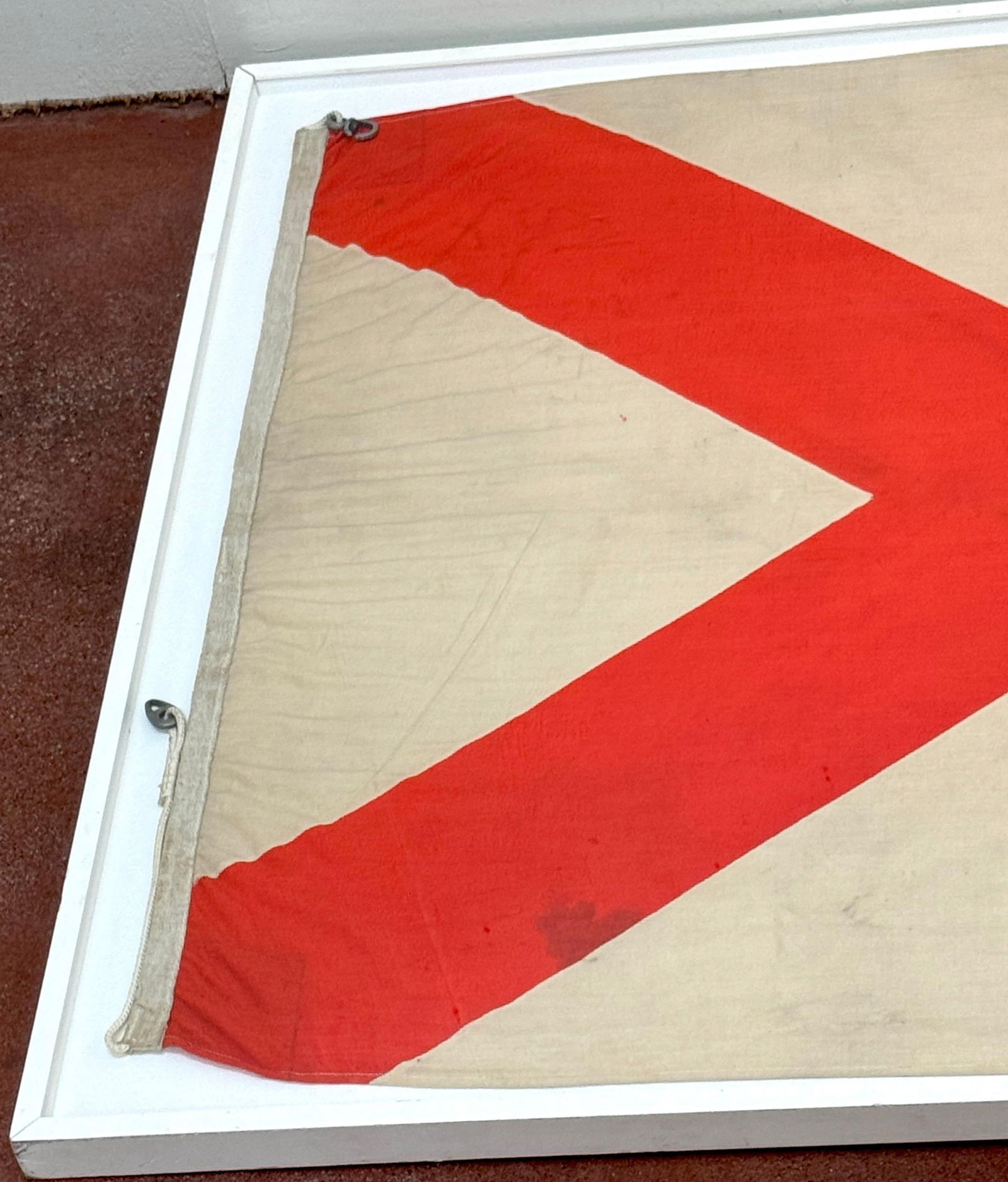 Large Early Alabama State Flag, Cotton Bunting, 1895–1918 Spanish–American War - 3