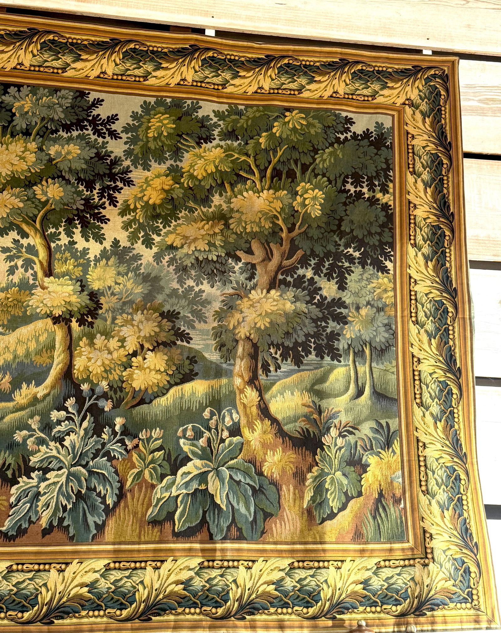 Monumental French Aubusson-Style Verdure Tapestry by Les Tapisseries d'Halluin - 18
