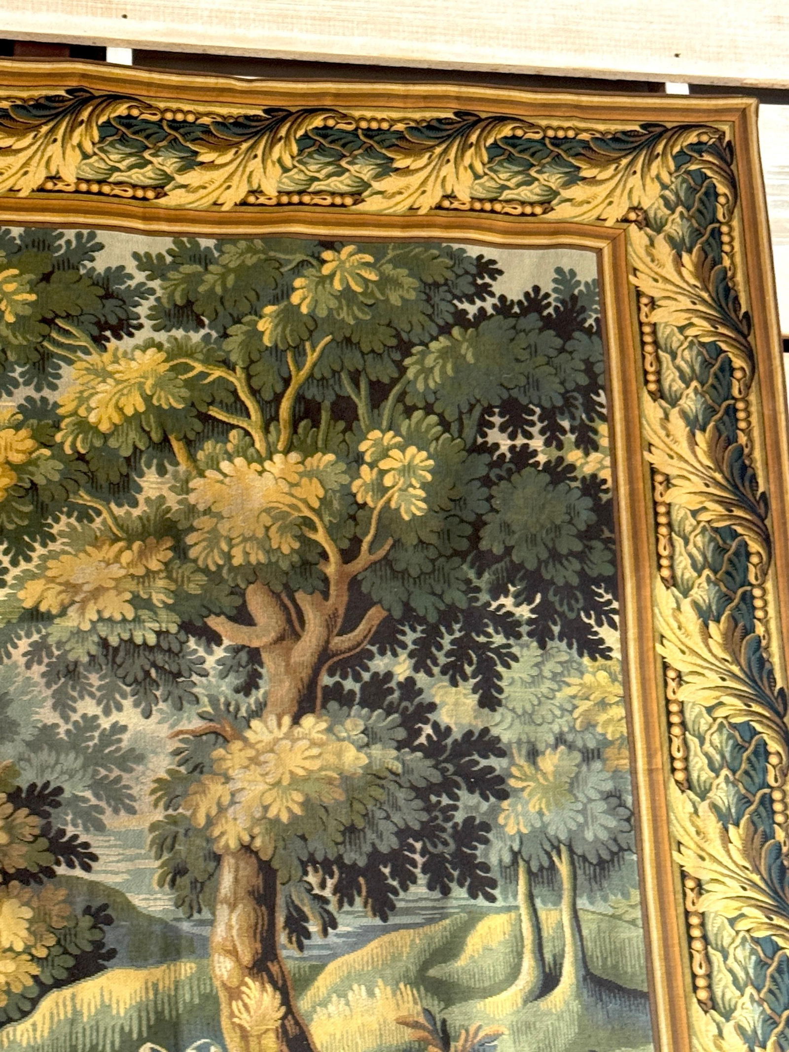 Monumental French Aubusson-Style Verdure Tapestry by Les Tapisseries d'Halluin - 3