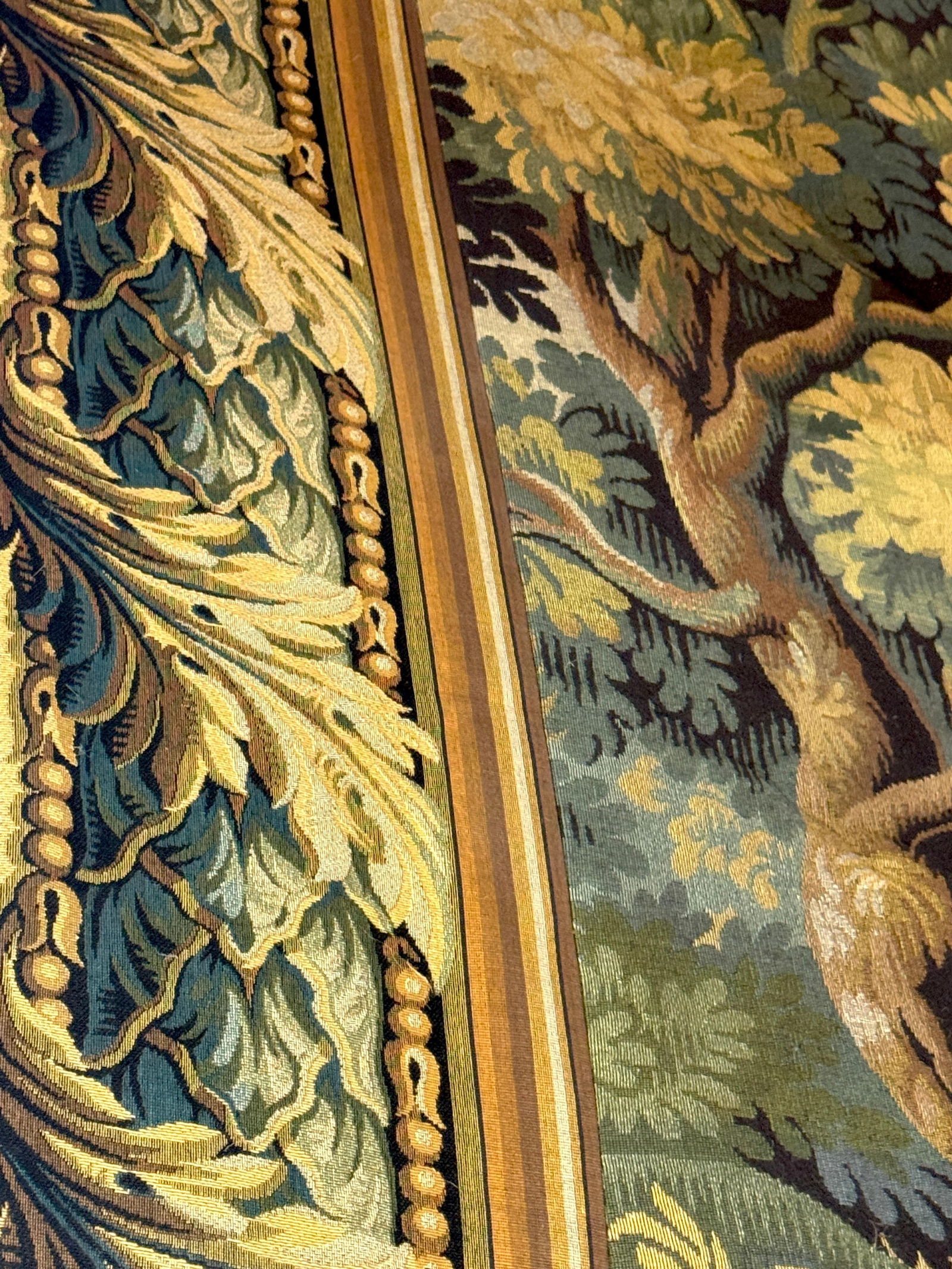 Monumental French Aubusson-Style Verdure Tapestry by Les Tapisseries d'Halluin - 6