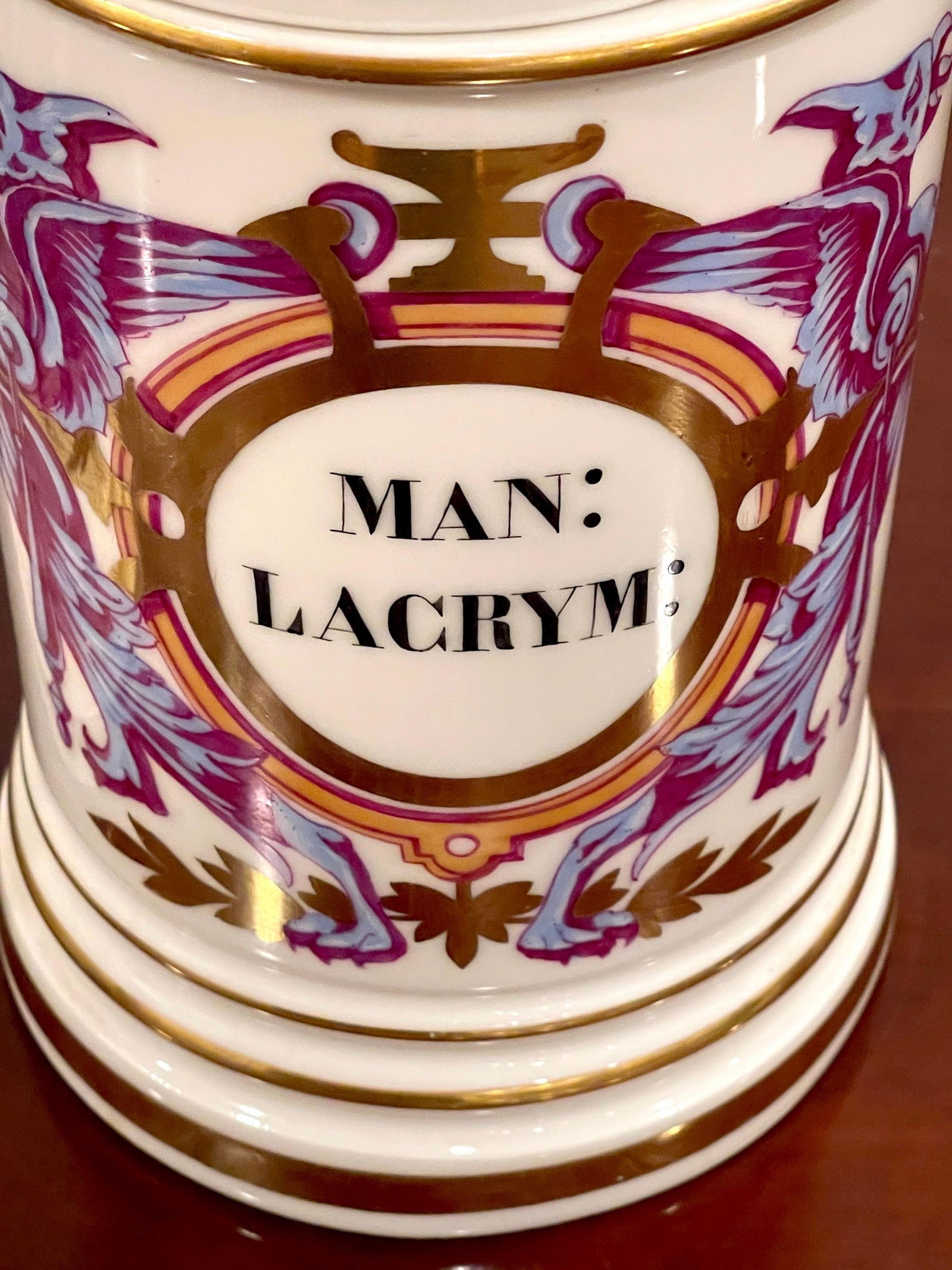 Pair of Neoclassical Apothecary Jars by Maison A Collin Porcelaines & Cristaux - 6