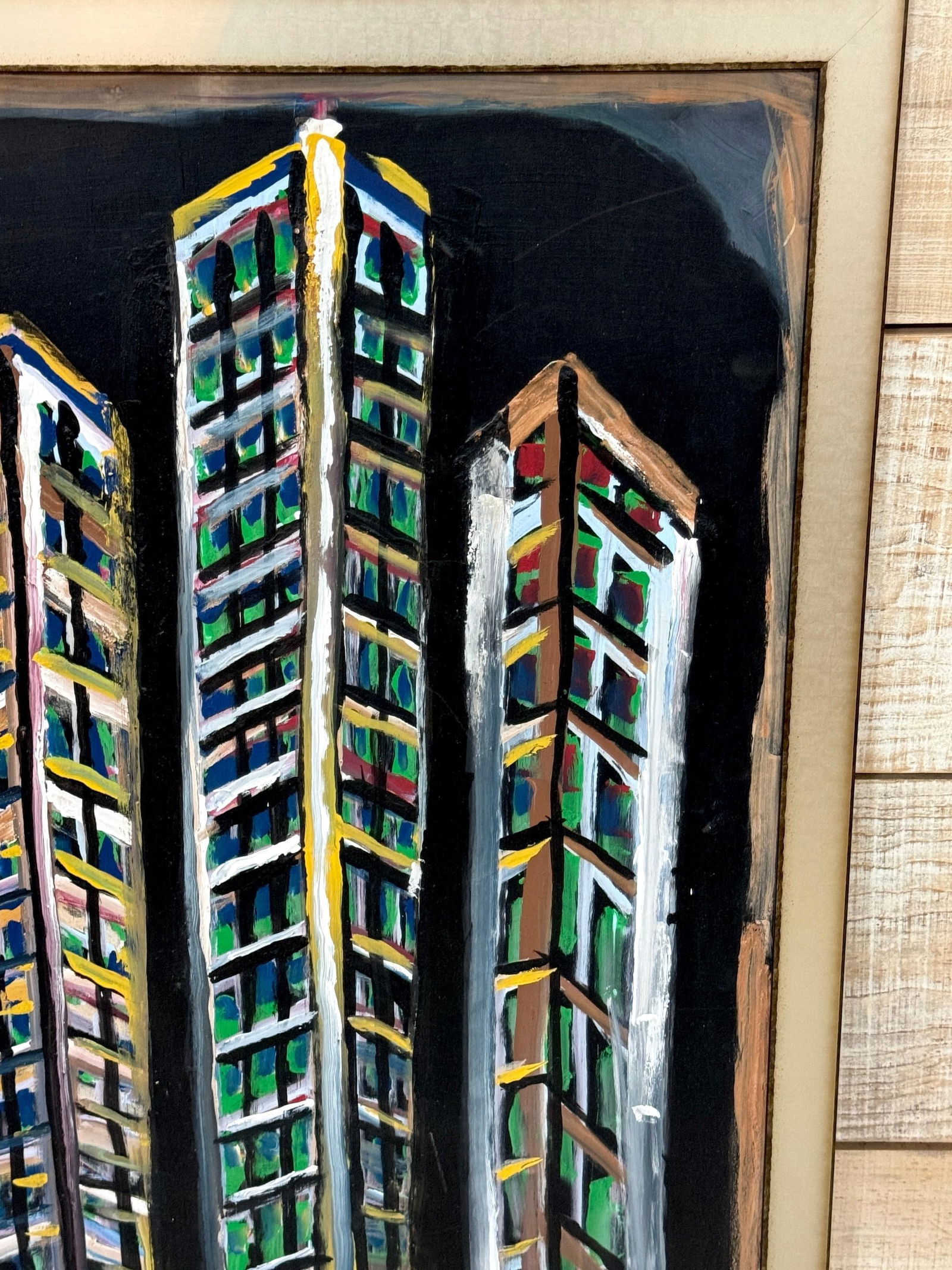 Jimmy Lee Sudduth, (1910–2007) "Untitled (Evening Cityscape, New Orleans)" - 16