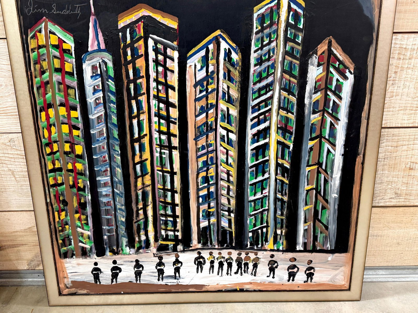 Jimmy Lee Sudduth, (1910–2007) "Untitled (Evening Cityscape, New Orleans)" - 6