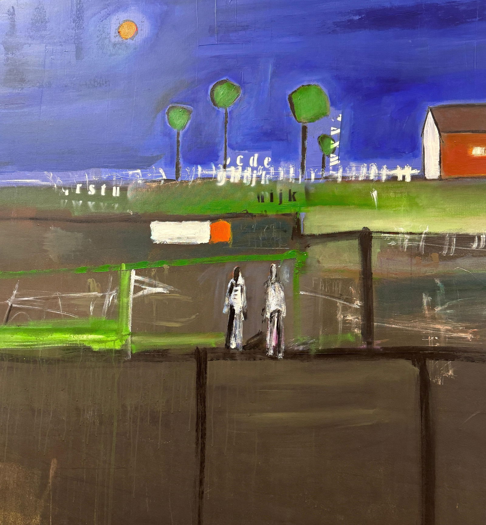 William DeBilzan (American, b. 1956) "Evening Cityscape" Monumental Mixed-Media - 15