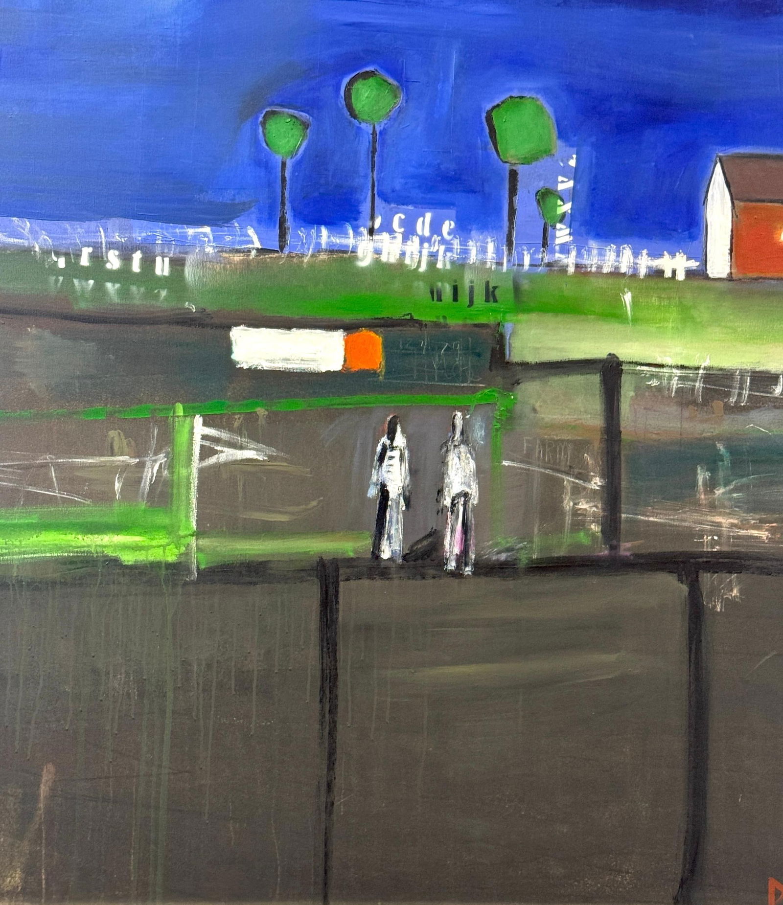 William DeBilzan (American, b. 1956) "Evening Cityscape" Monumental Mixed-Media - 5