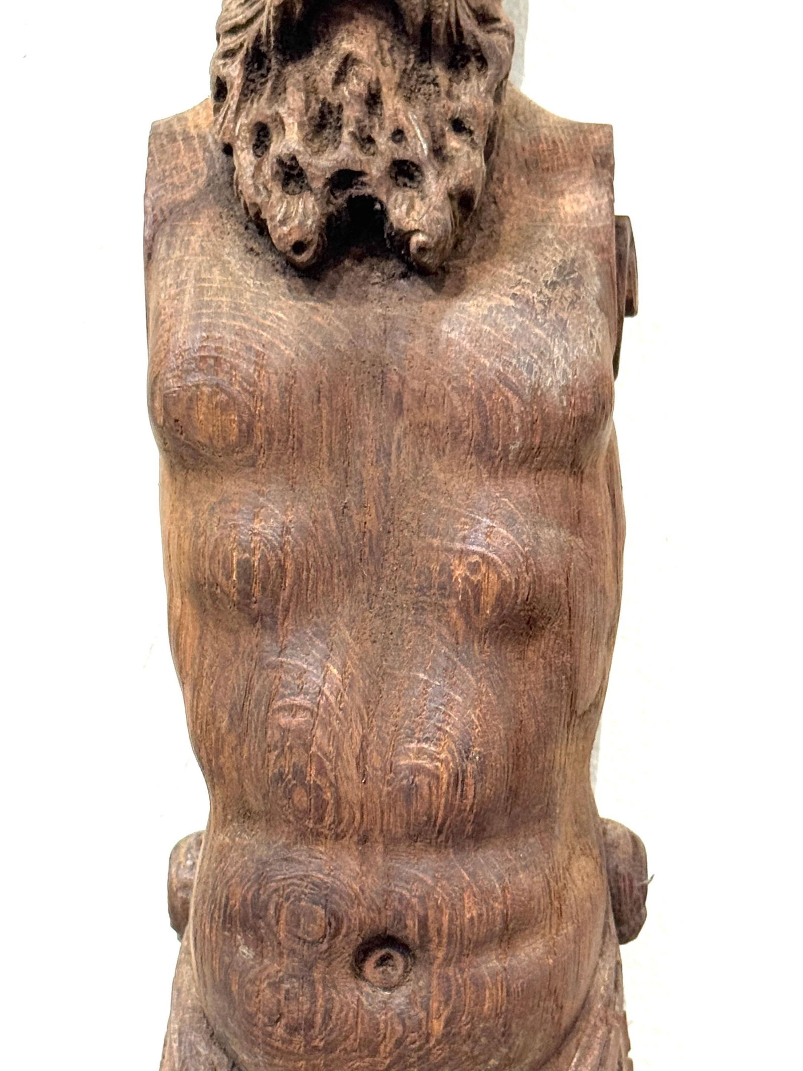 19th Century European Hercules Herm Architectural Carving - 15