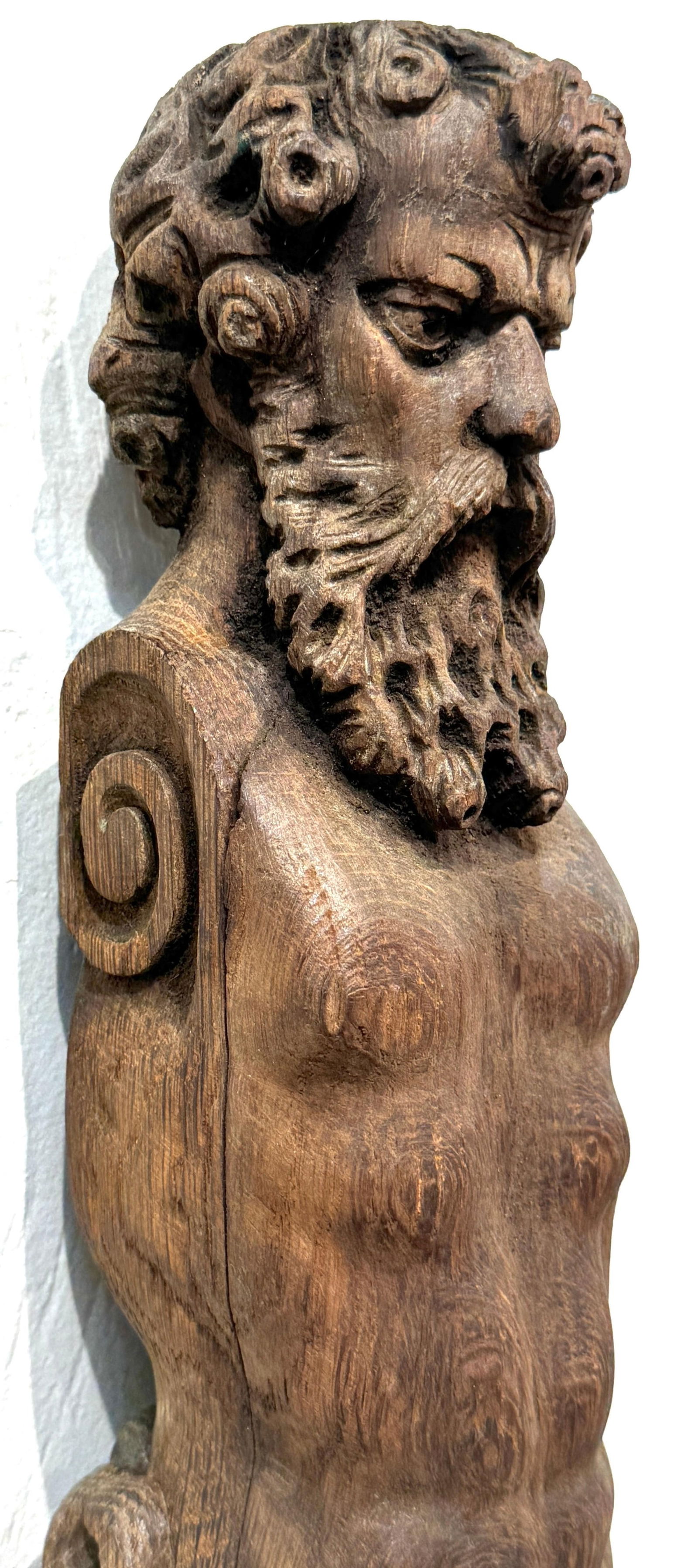 19th Century European Hercules Herm Architectural Carving - 7