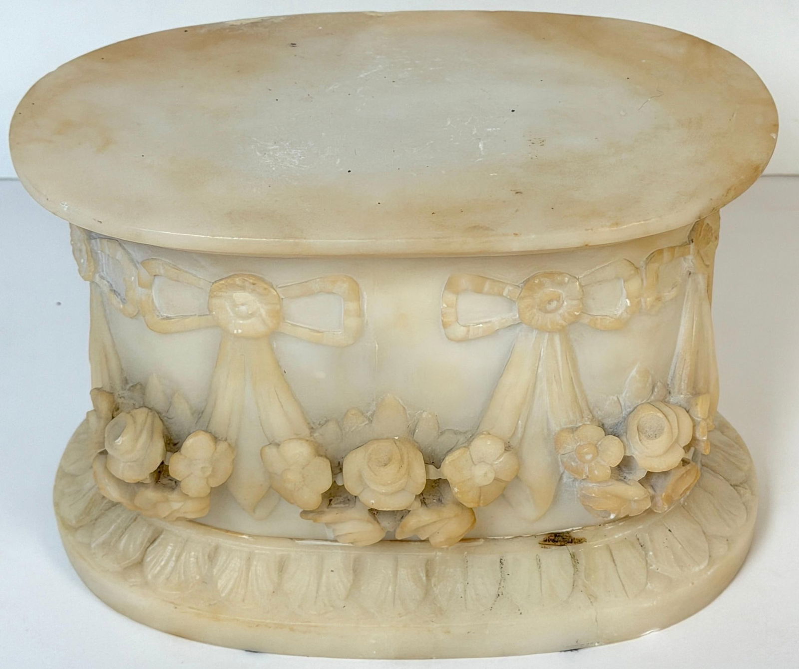 Grand Tour Bronze Reduction Il Porcellino "Borghese Boar" Carved Alabaster Base - 6