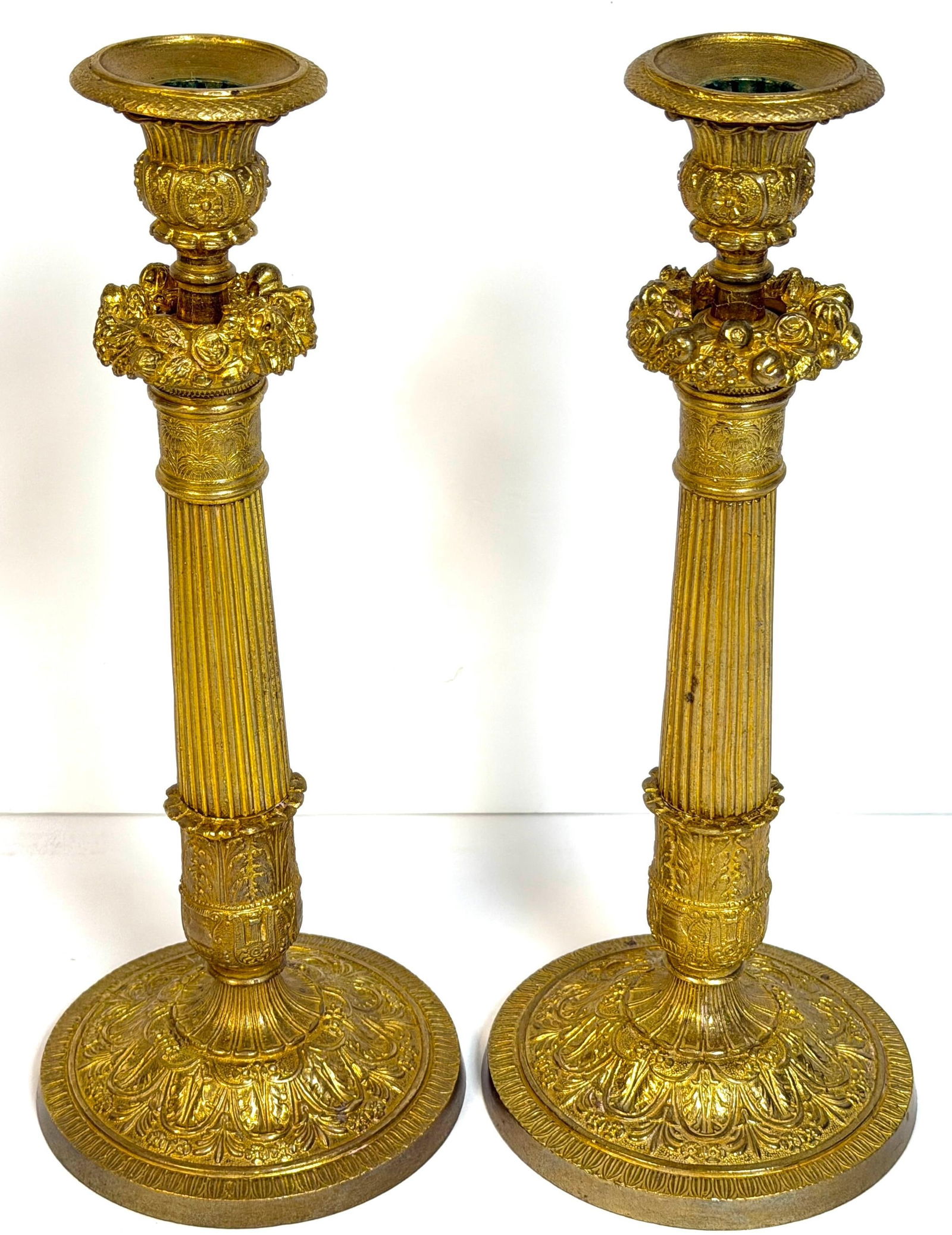 Pair Charles X Ormolu Candlesticks, France, Atrib. Pierre-FranÃ§ois Feuchère - 11