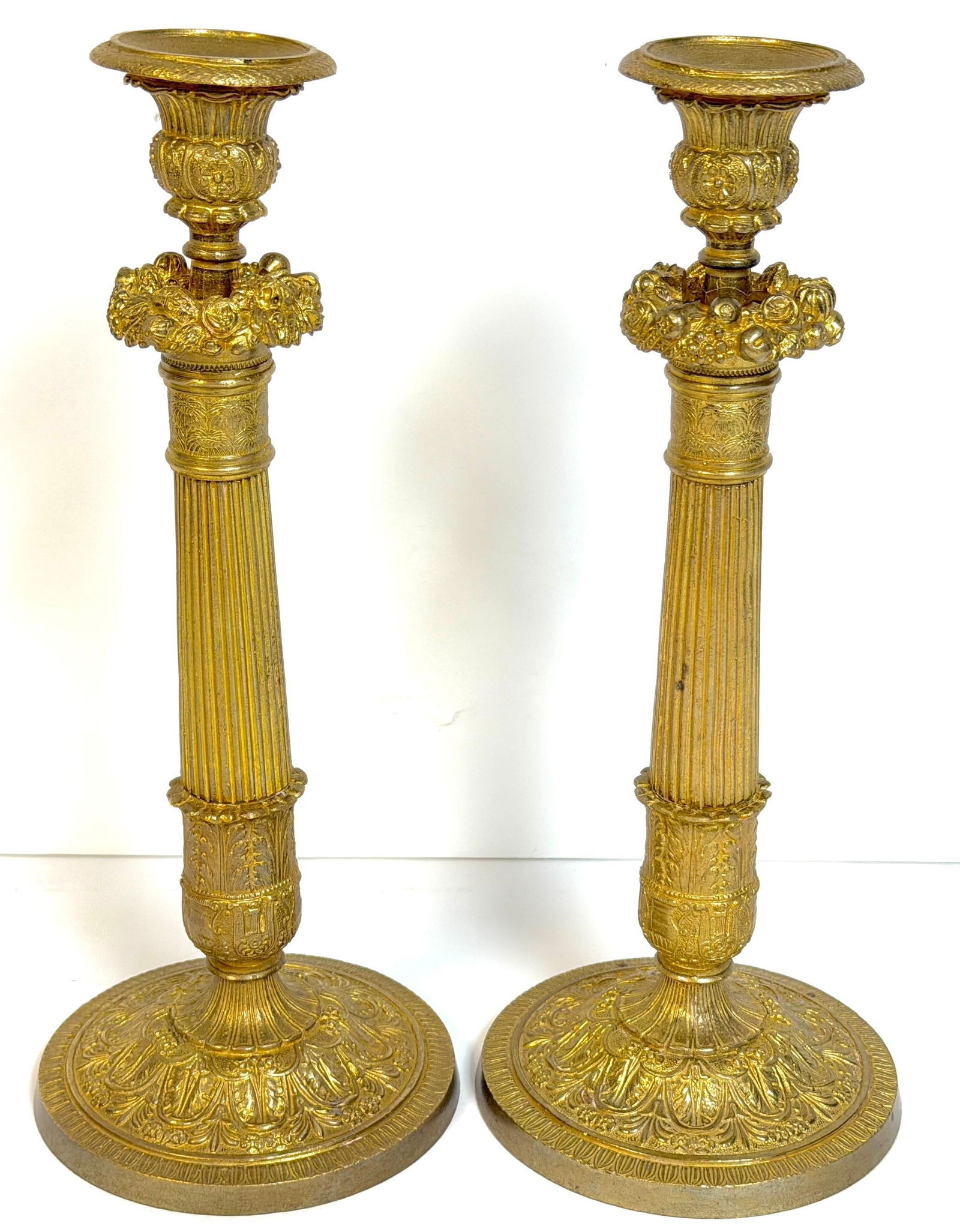 Pair Charles X Ormolu Candlesticks, France, Atrib. Pierre-FranÃ§ois Feuchère - 2