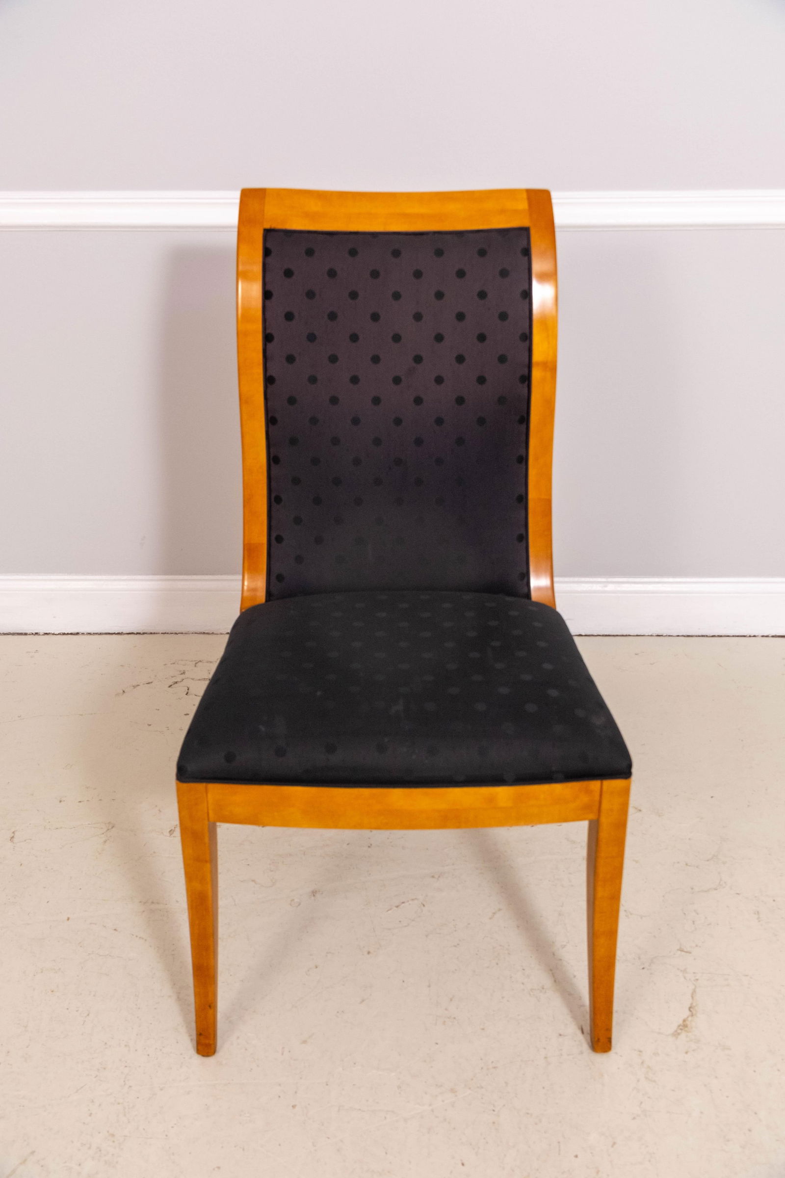 Set of 8 Hickory White Biedermeier Style Dining Room Chairs - 2