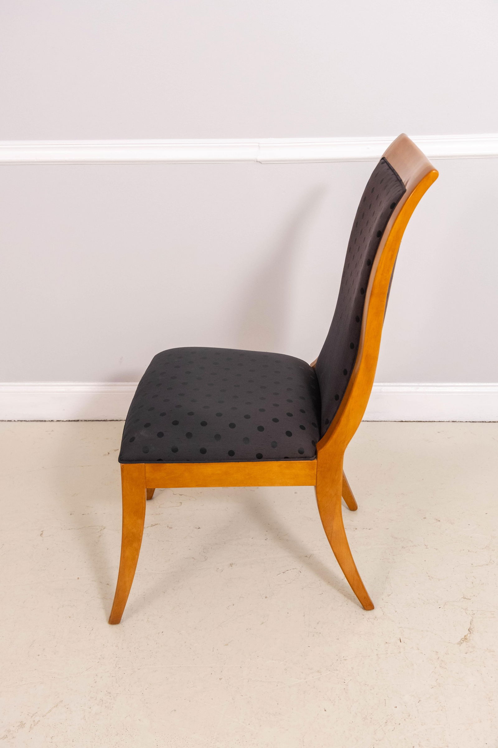 Set of 8 Hickory White Biedermeier Style Dining Room Chairs - 3