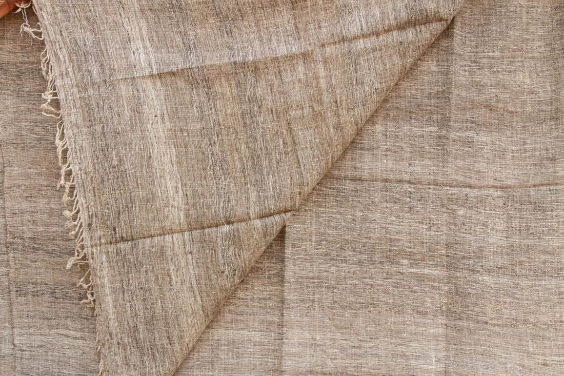 Organic Peace Silk Throw, Brown Clay - 3