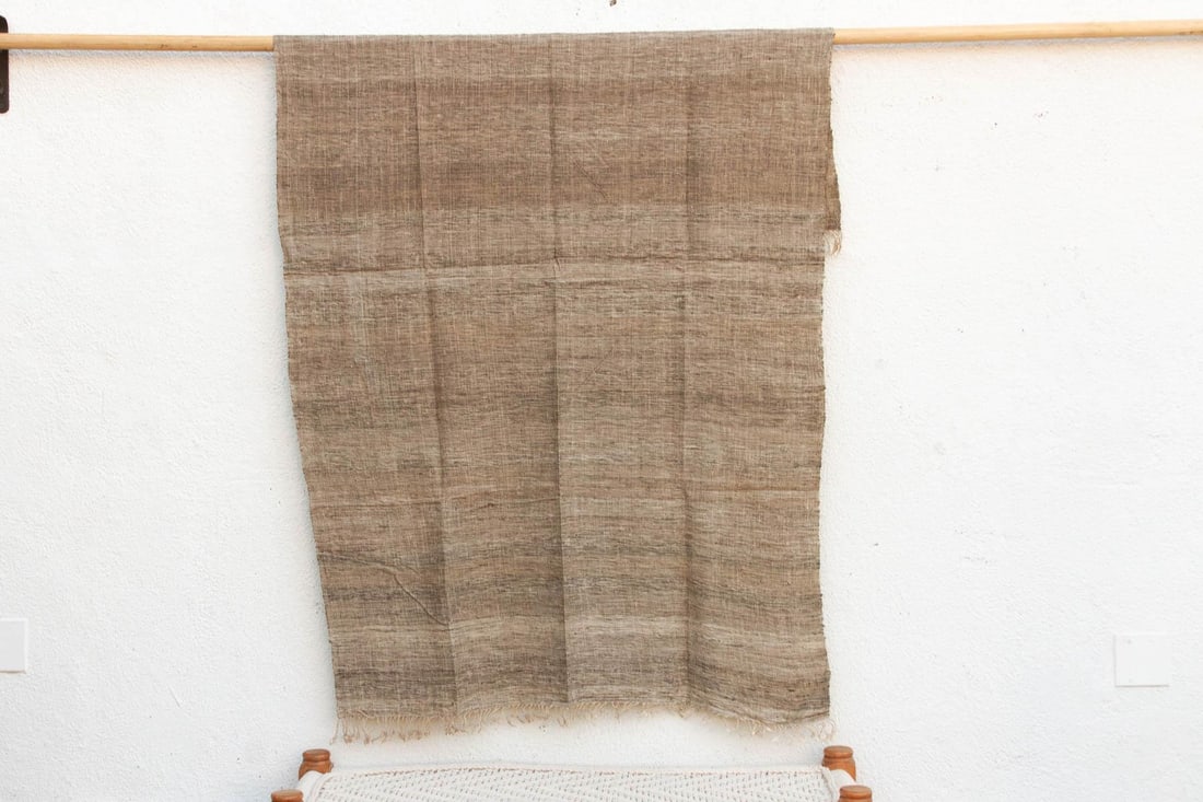 Organic Peace Silk Throw, Brown Clay - 5