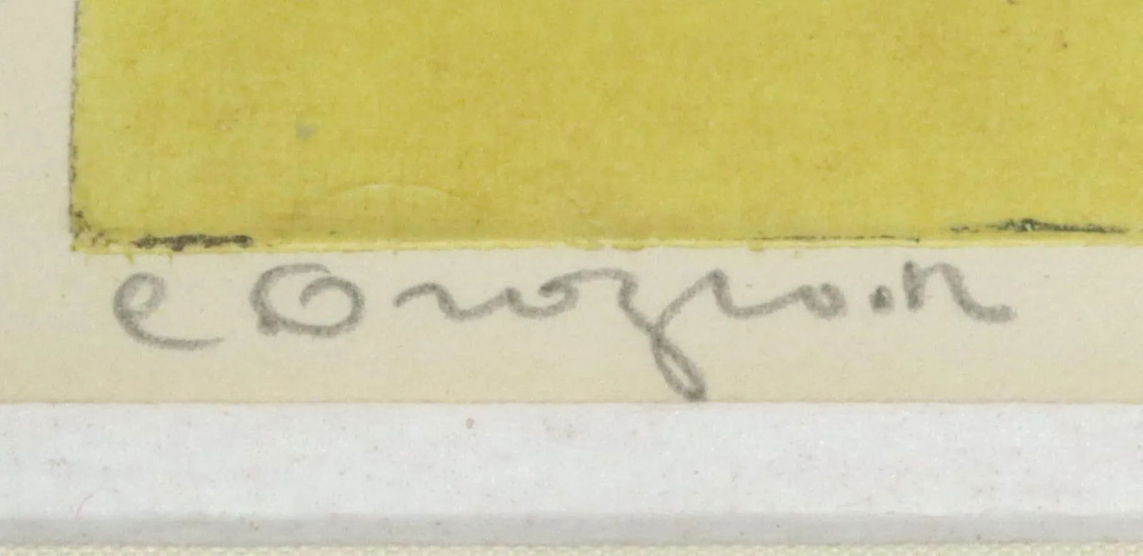 Original Signed Carlos Orozco Romero "Two Figures Dancing" Aquatint in Antique Gilt Wood Frame - 3