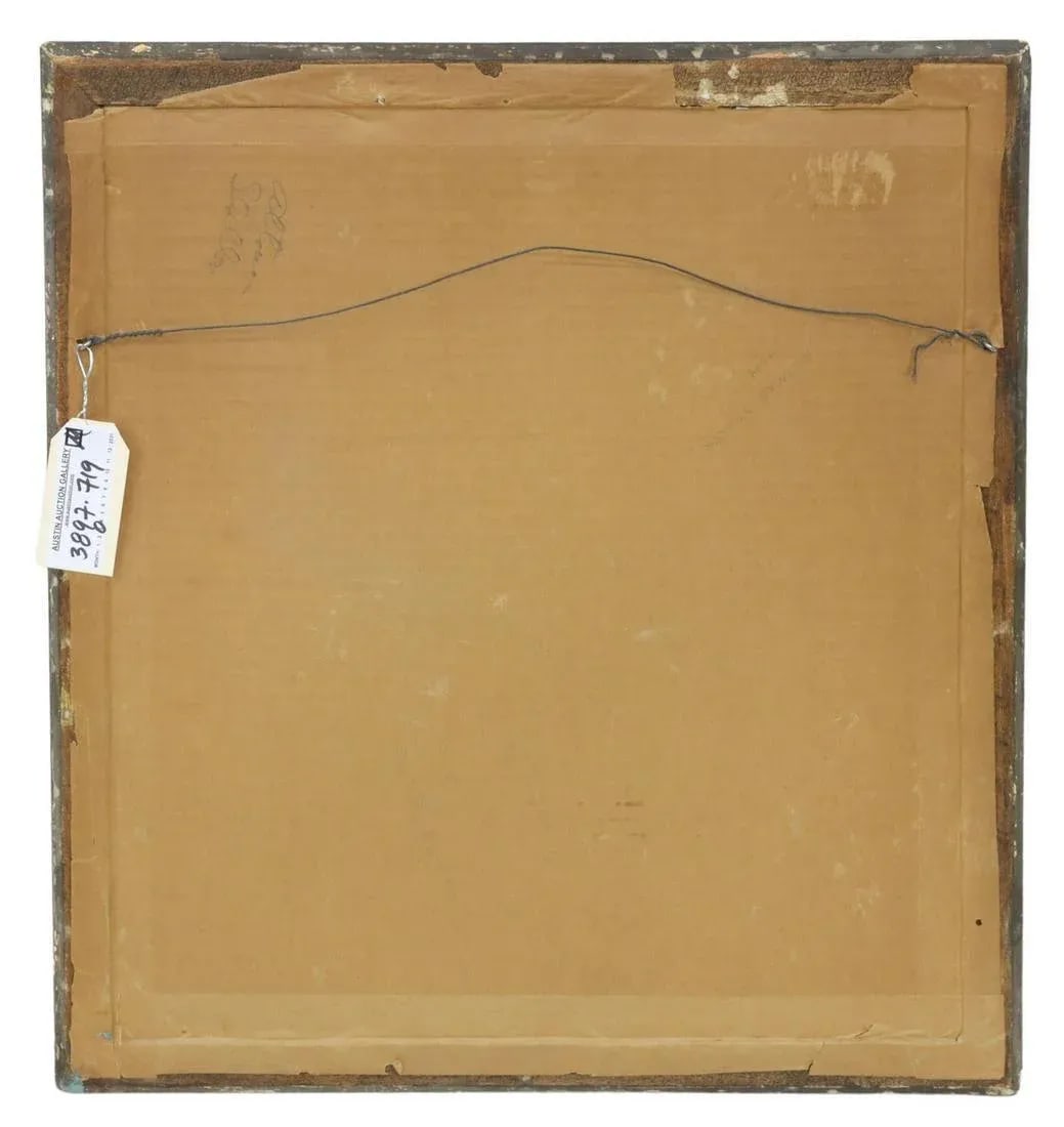 Original Signed Carlos Orozco Romero "Two Figures Dancing" Aquatint in Antique Gilt Wood Frame - 5