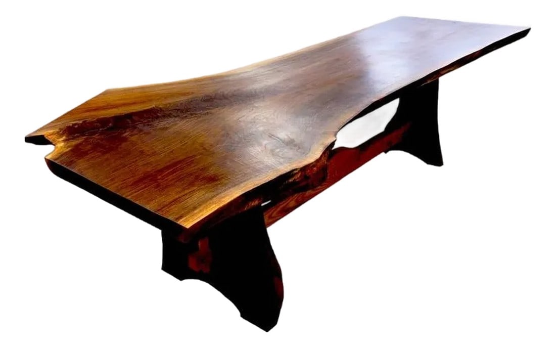 Montana Live Edge Walnut Dining Table Handcrafted by Rancher Artisan (1 of 12)