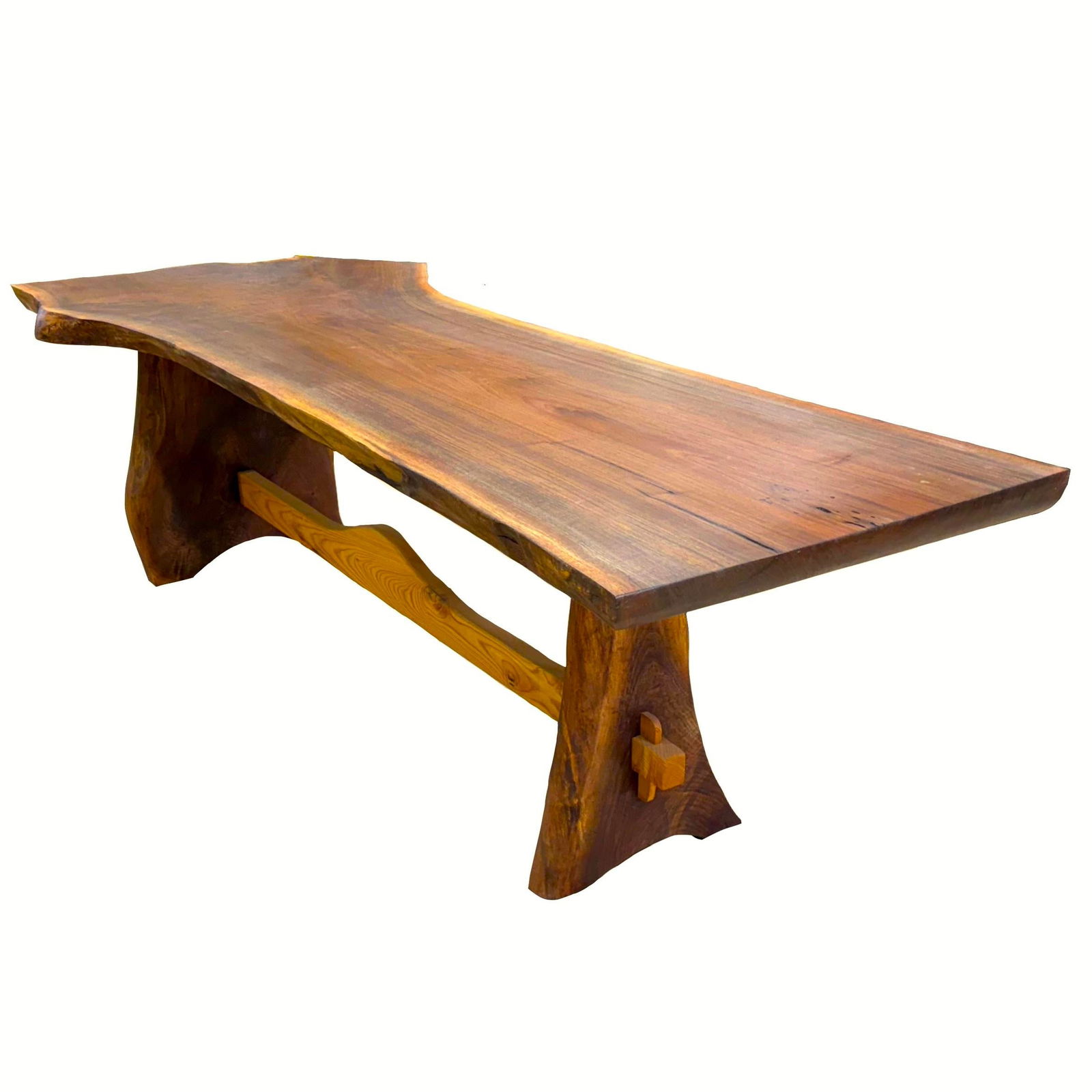 Montana Live Edge Walnut Dining Table Handcrafted by Rancher Artisan - 6