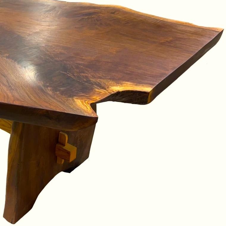 Montana Live Edge Walnut Dining Table Handcrafted by Rancher Artisan - 9
