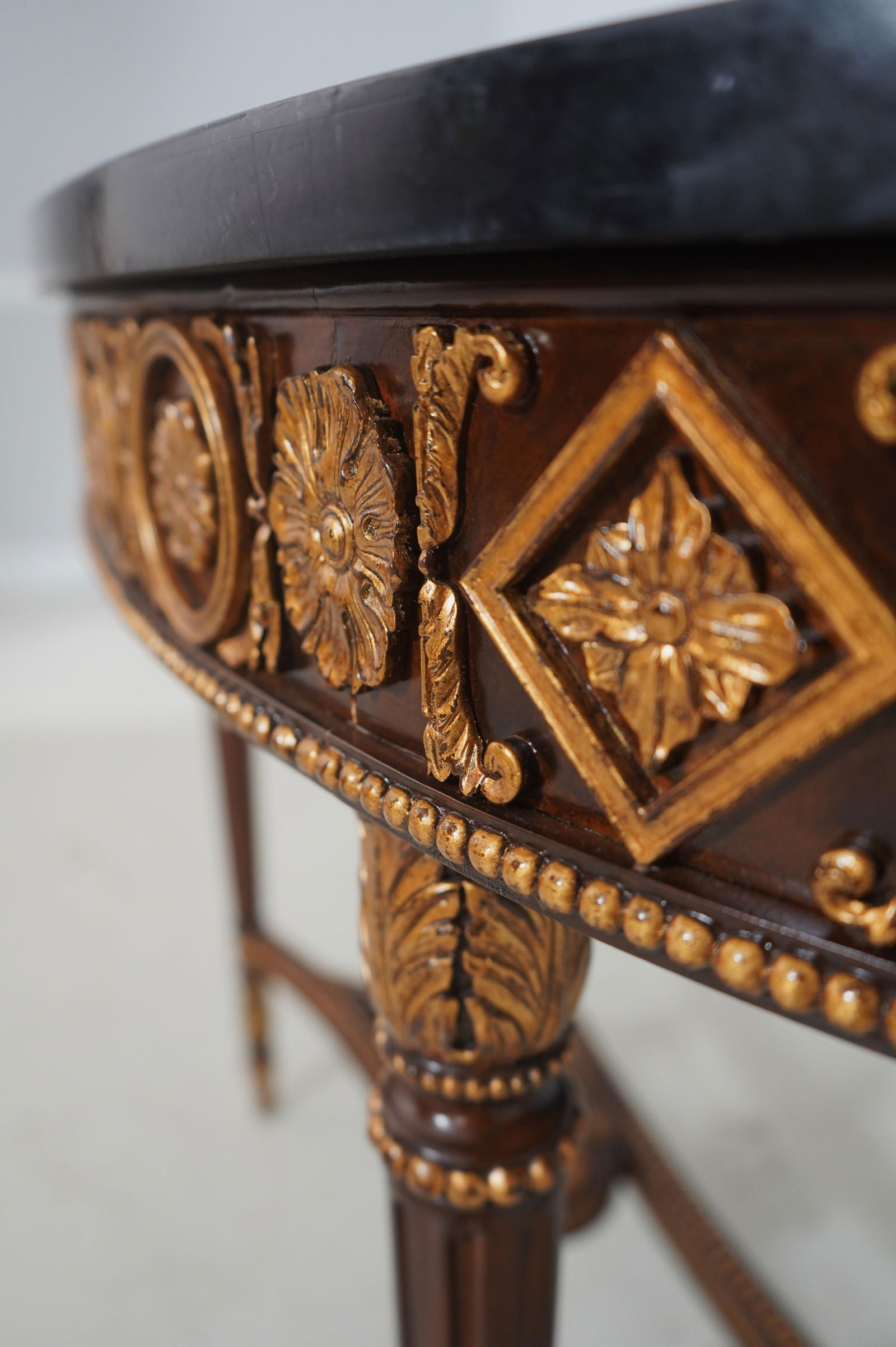 Maitland Smith 3430-824 Marble Top Mahogany Console Table - 17