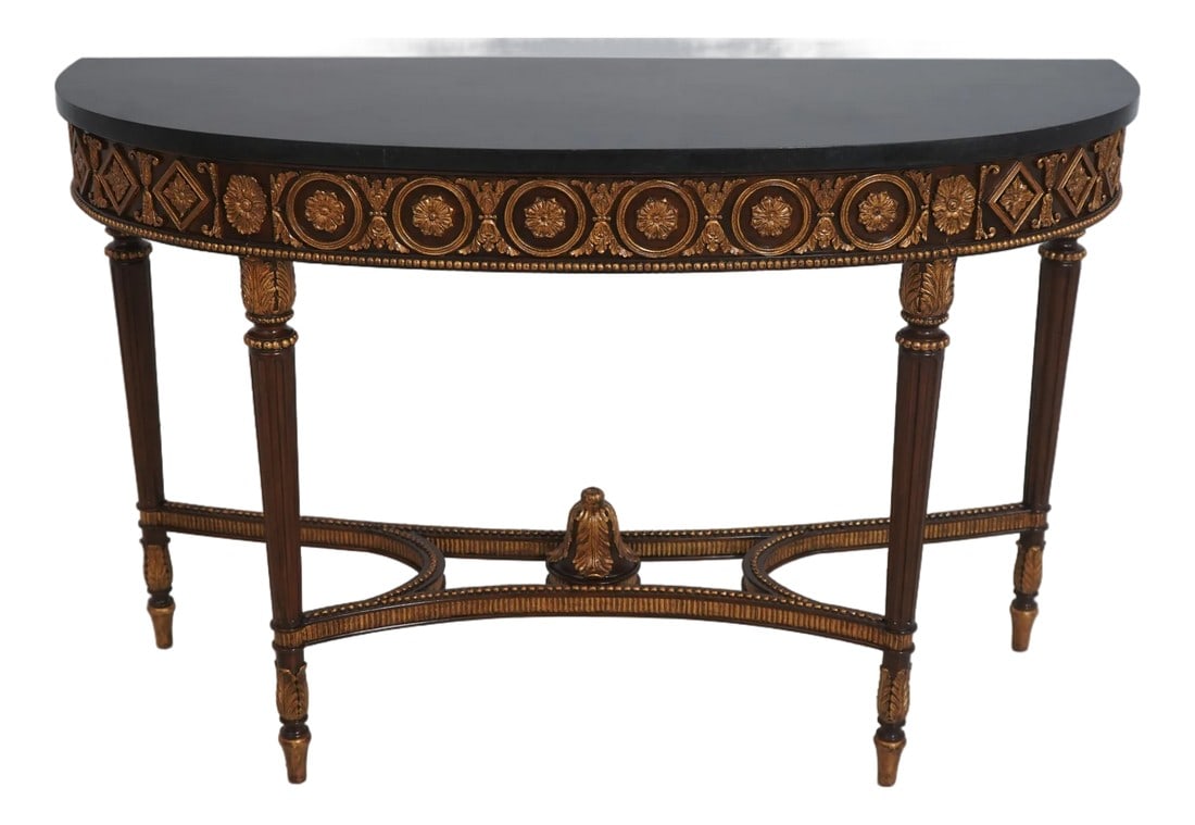 Maitland Smith 3430-824 Marble Top Mahogany Console Table (1 of 17)