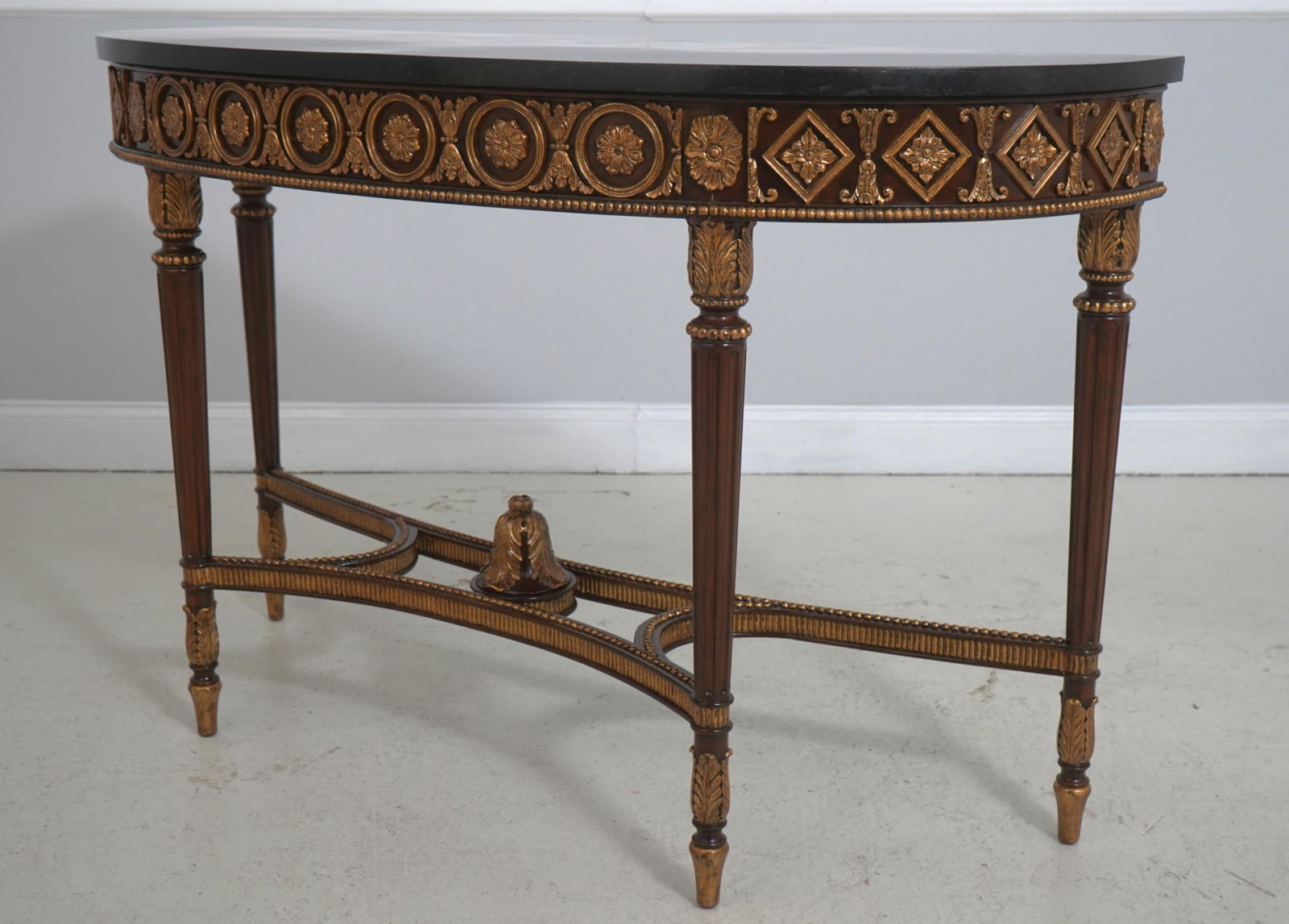 Maitland Smith 3430-824 Marble Top Mahogany Console Table - 2