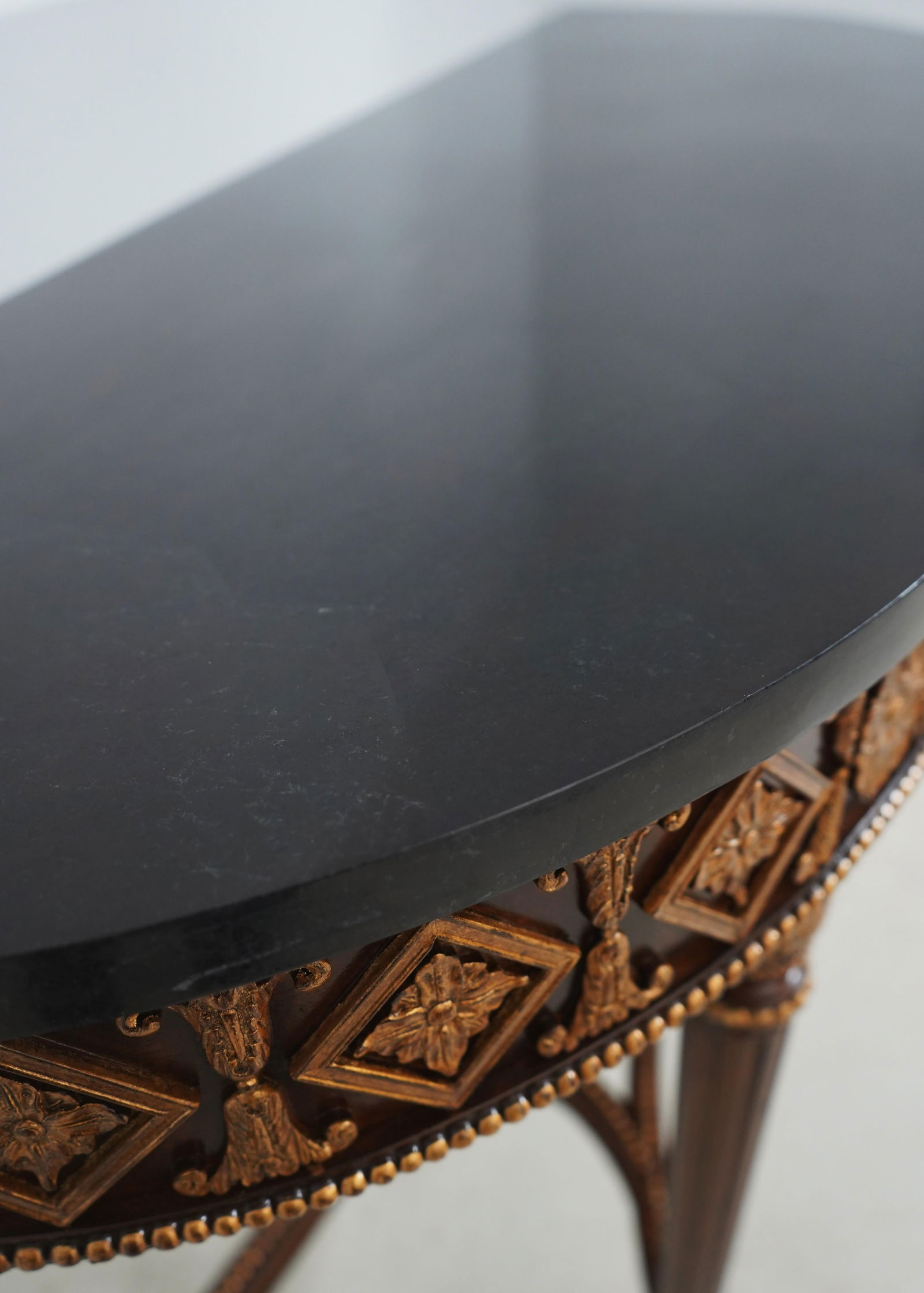 Maitland Smith 3430-824 Marble Top Mahogany Console Table - 9