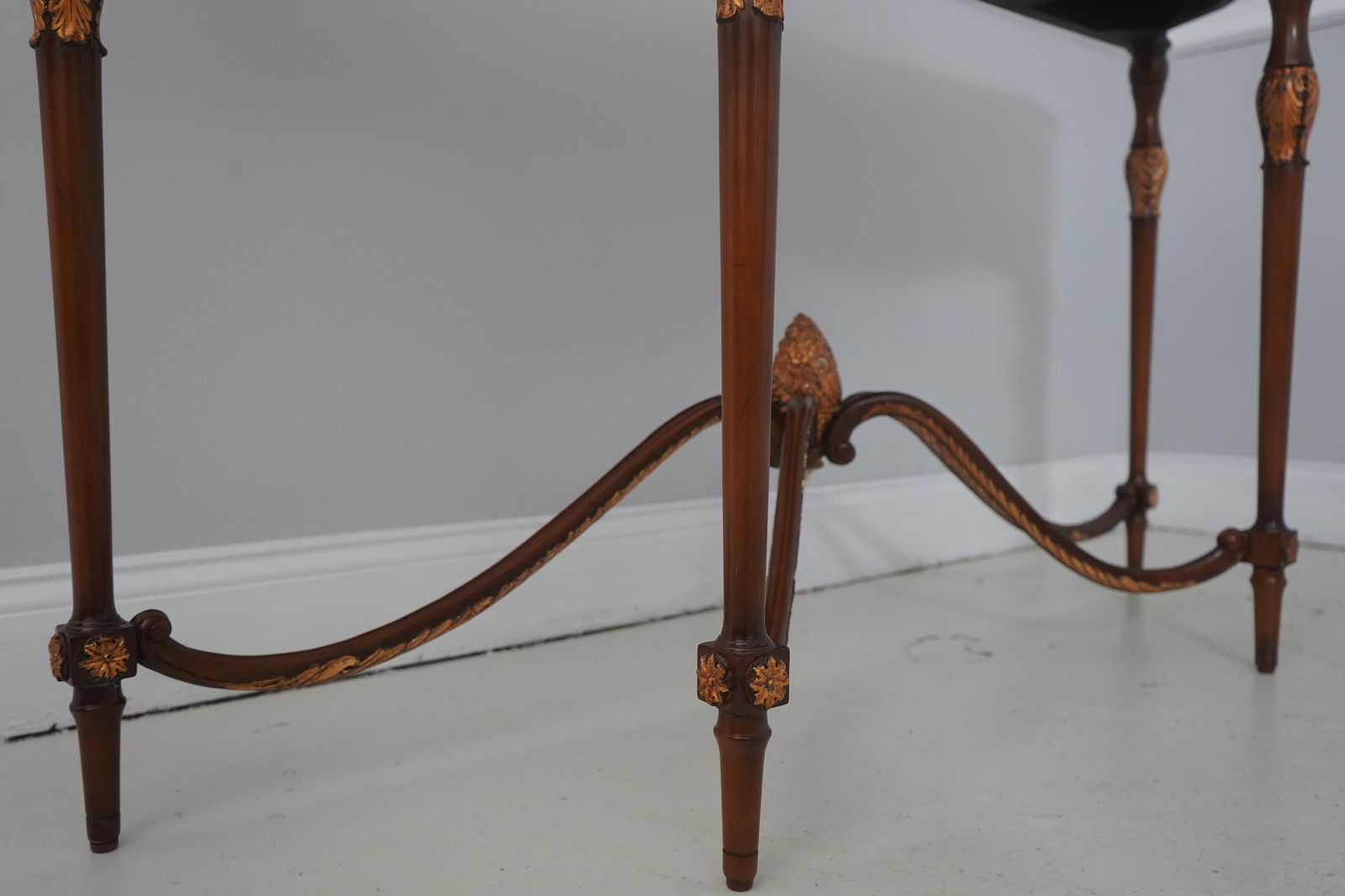 Maitland Smith Mahogany Nathan Console Table W. 2 Drawers - 7