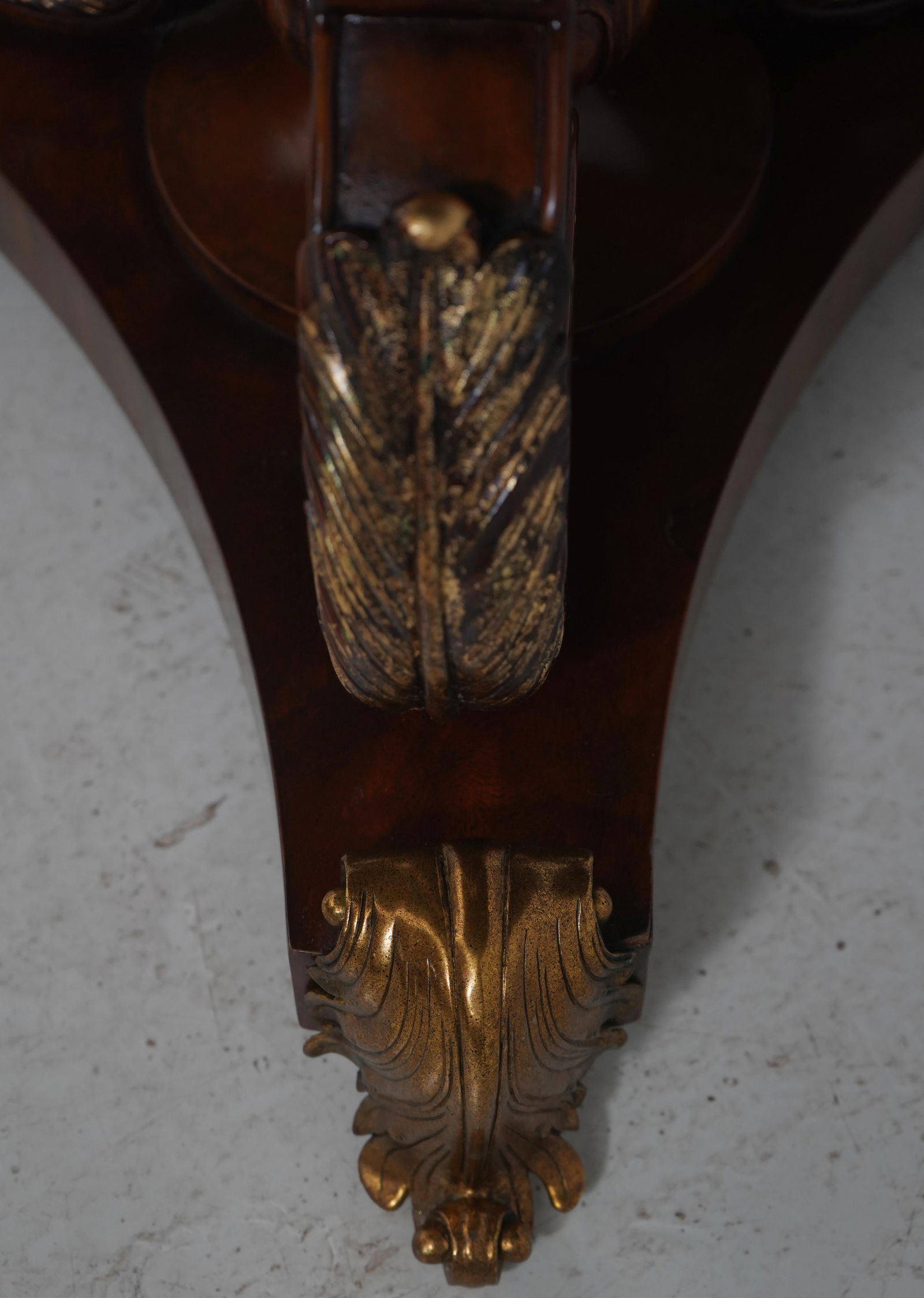 Maitland Smith Round Inlaid Top Bronze Feet Center Table - 12