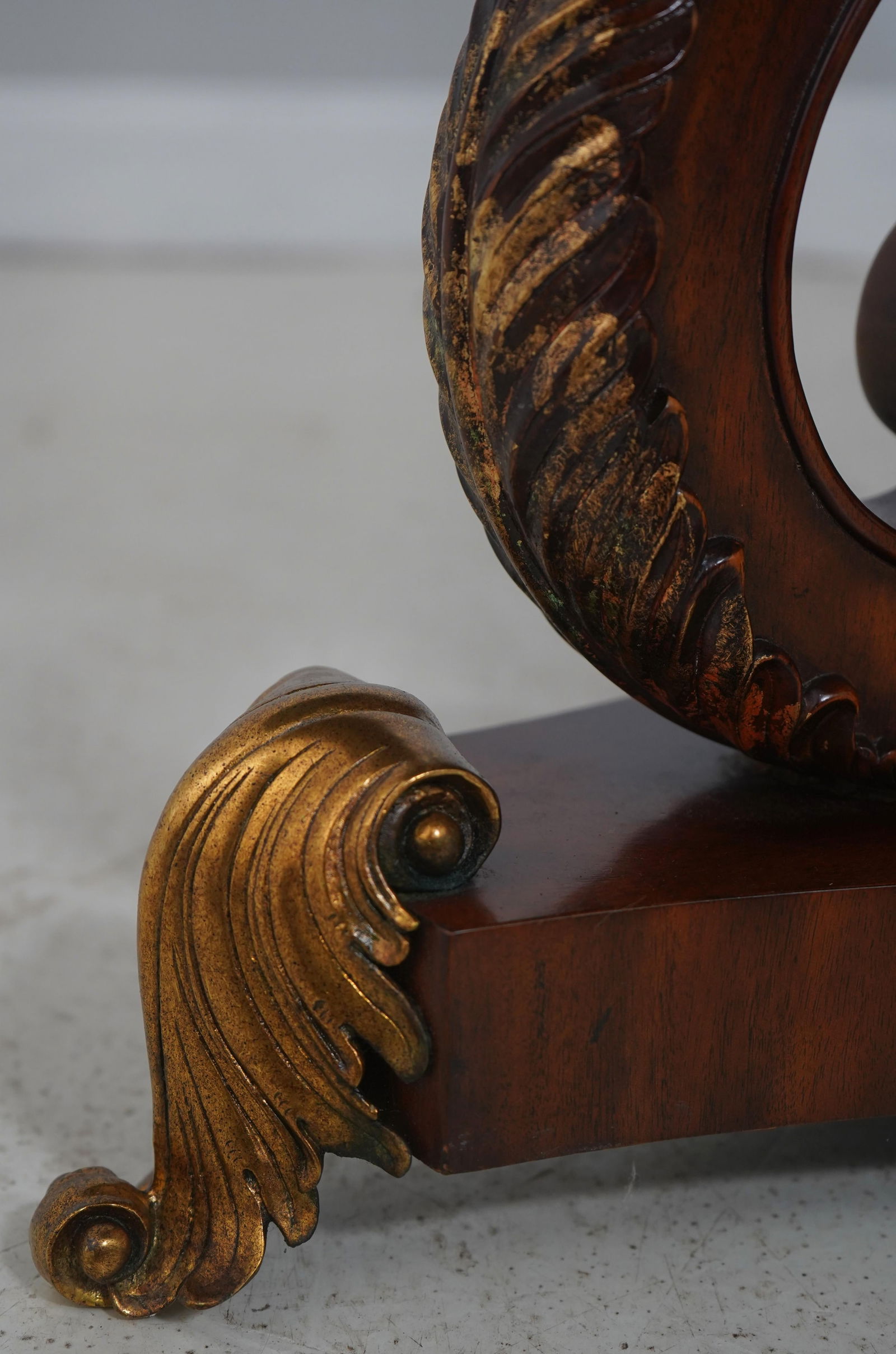 Maitland Smith Round Inlaid Top Bronze Feet Center Table - 5