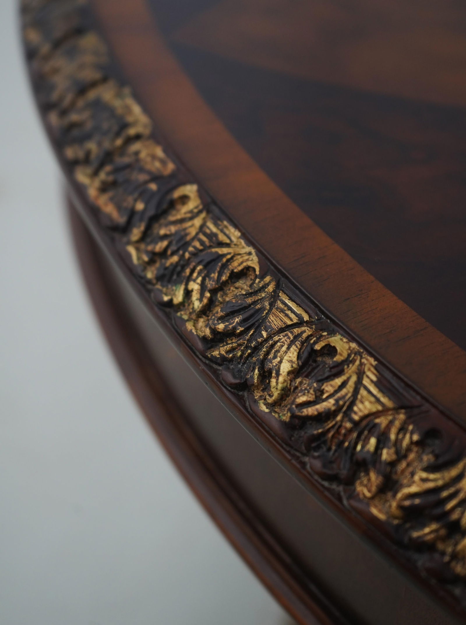 Maitland Smith Round Inlaid Top Bronze Feet Center Table - 6