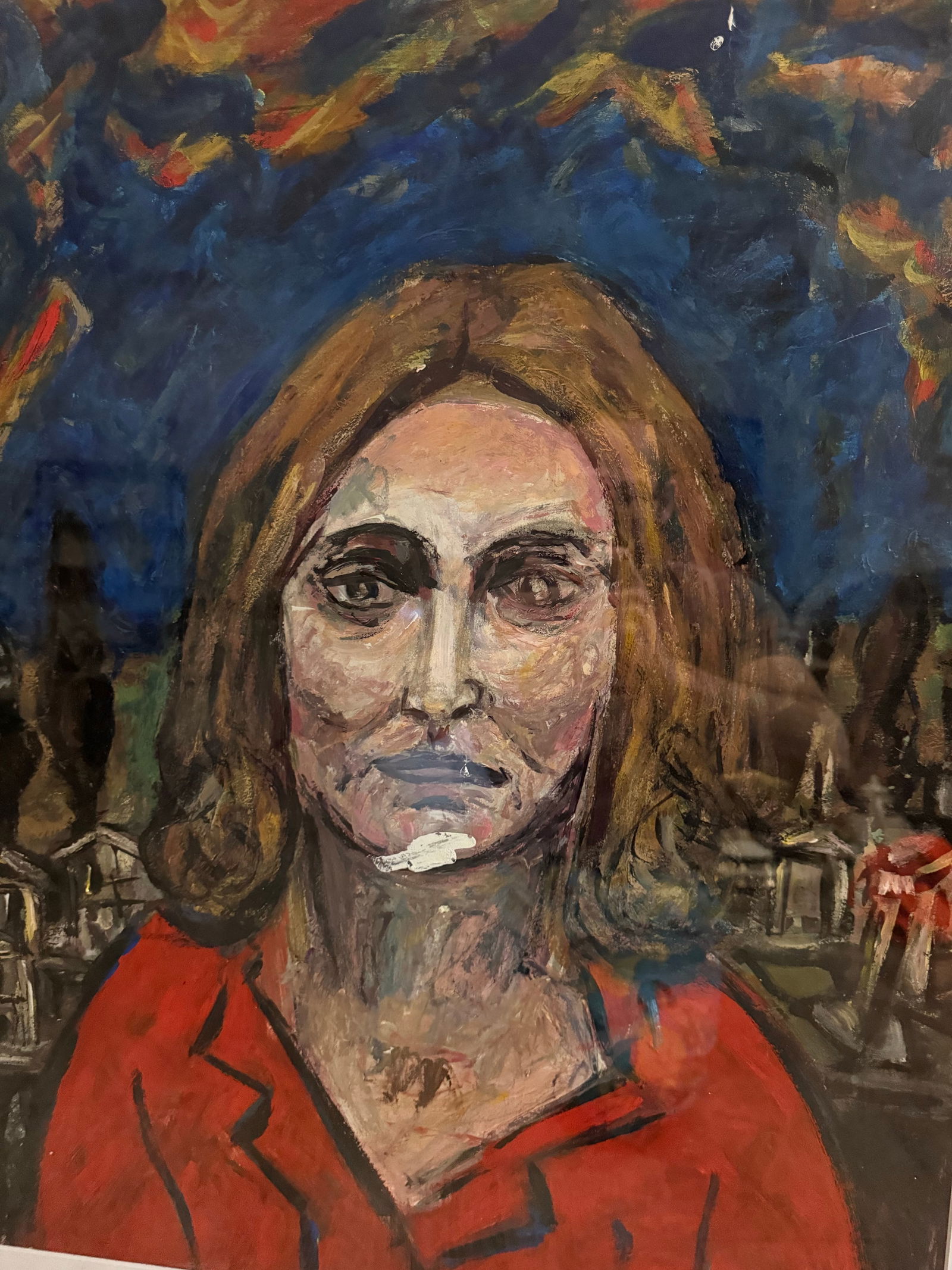 Vintage Abstract Oil on Paper by Listed Artist Arthur Rosskam Abrams - 3