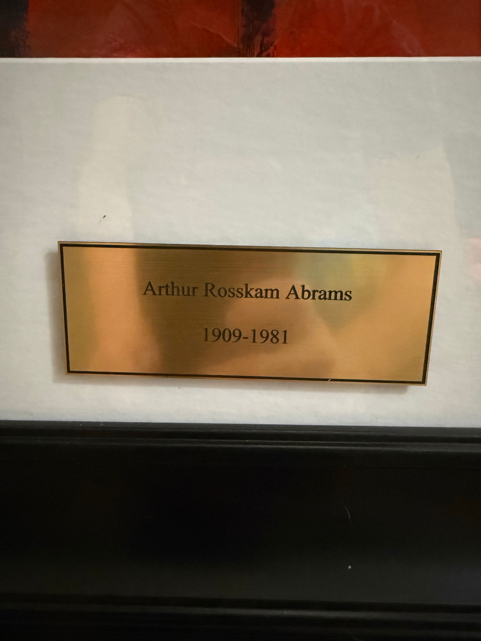 Vintage Abstract Oil on Paper by Listed Artist Arthur Rosskam Abrams - 4