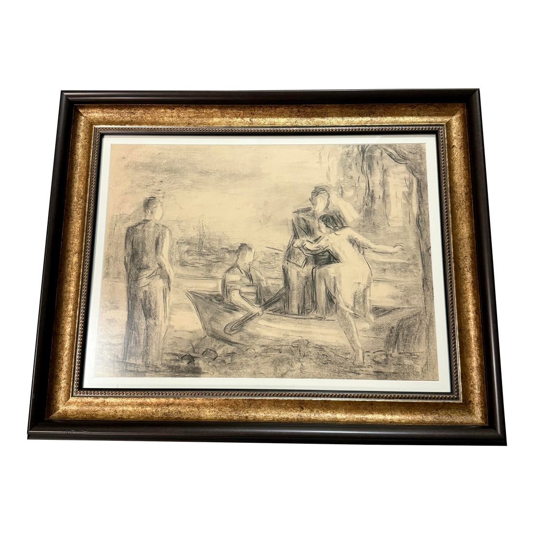After James McNeill 19th Century Original Framed Etching: After James McNeill 19th Century Original Framed Etching 23x29 Very rare etching from the 19th century, framed in a beautiful magnificent or neat frame Excellent condition no damages Measurements