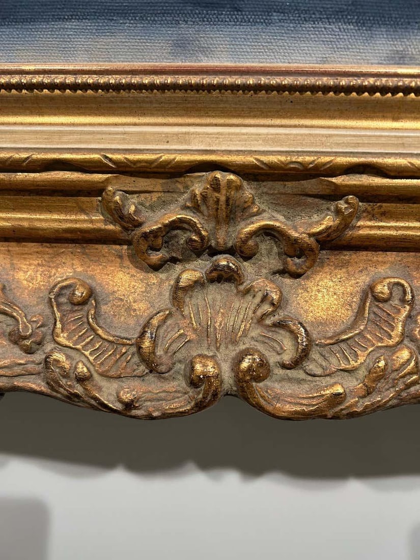 Monumental Painting & Collage of Whimsical Carousel in France - 12