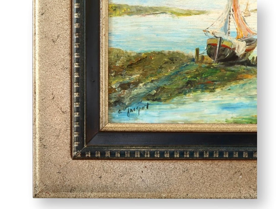 French Normandy Coastal Scene With Oyster Gatherers - 3