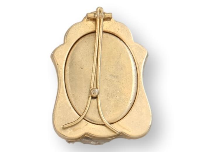 Midcentury Italian Micromosaic Oval Picture Frame - 3