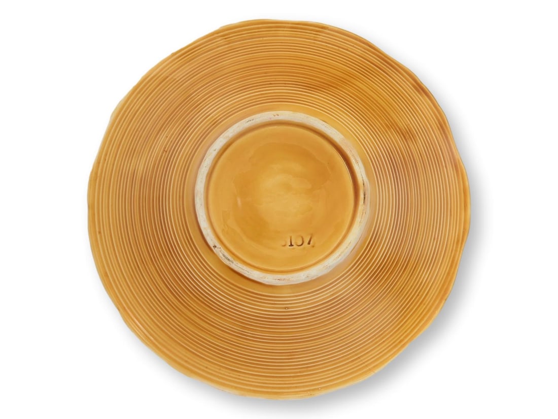 Early 20th-C. French Sarreguemines Majolica Fruit Serving Set - 12