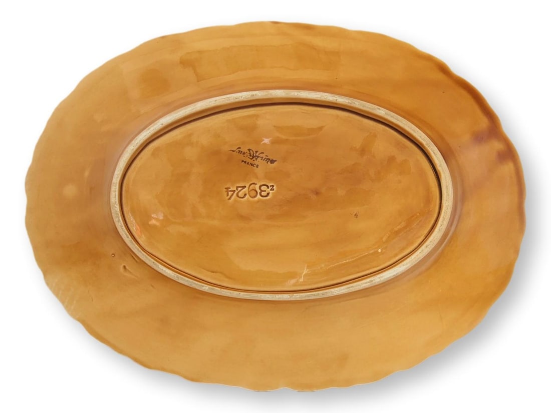 Early 1900s French Sarreguemines Majolica Fruit Serving Set - 10