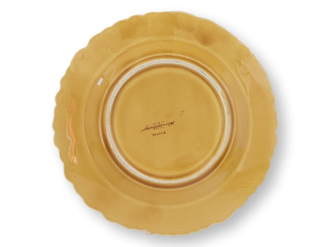 Early 1900s French Sarreguemines Majolica Fruit Serving Set - 13