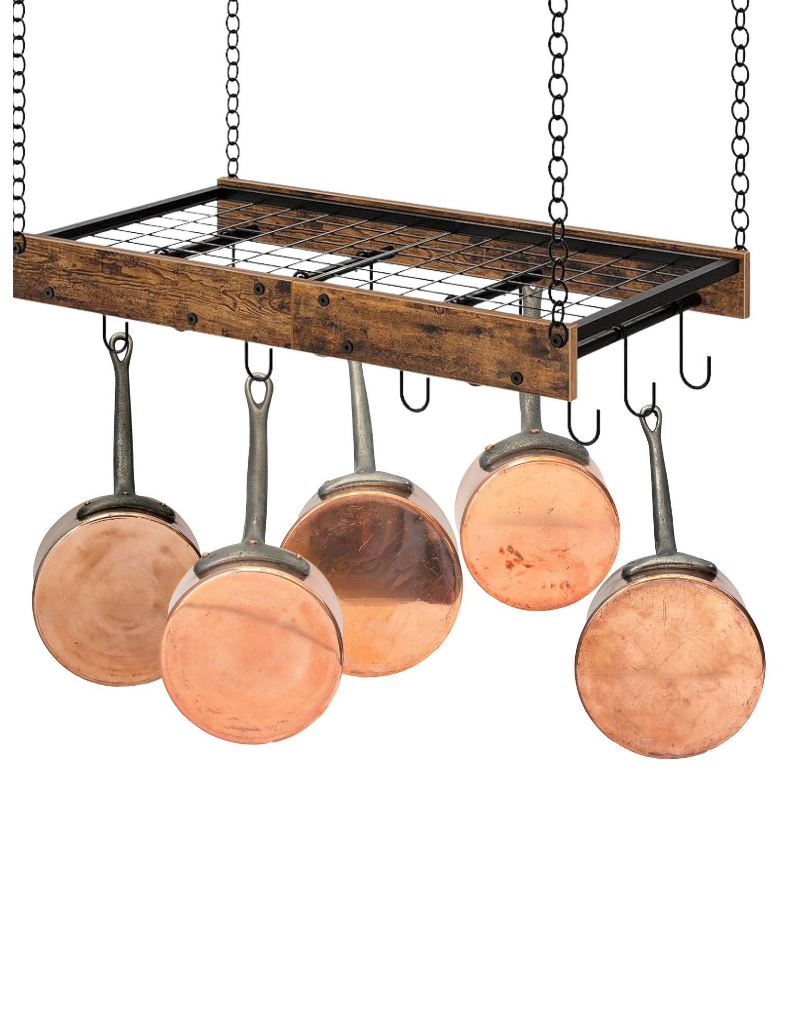 Graduated Set of Antique French Copper Saucepans with Iron Handles - 3