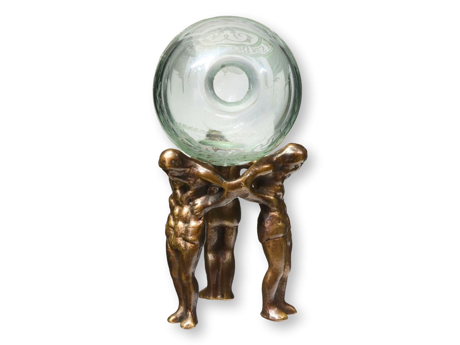 Russian Imperial Cut Glass Egg with Peter the Great Inscription - 3