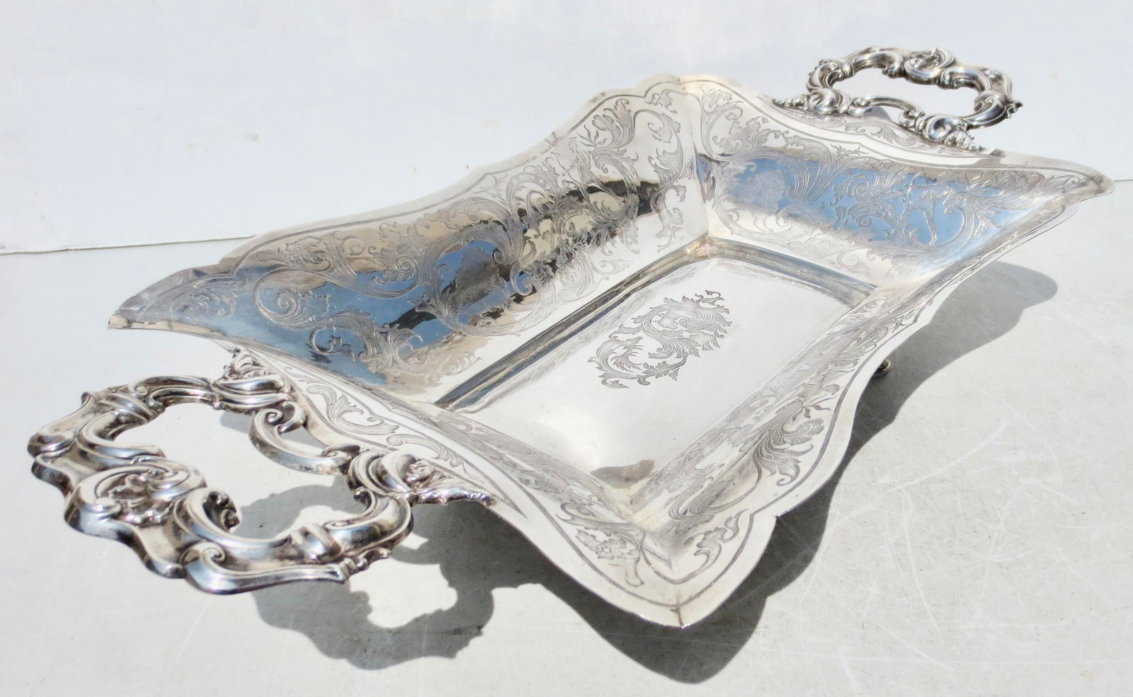 800 Silver Hunt Tray for Game Austro Hungarian Mid 19th 12 Ounces - 5