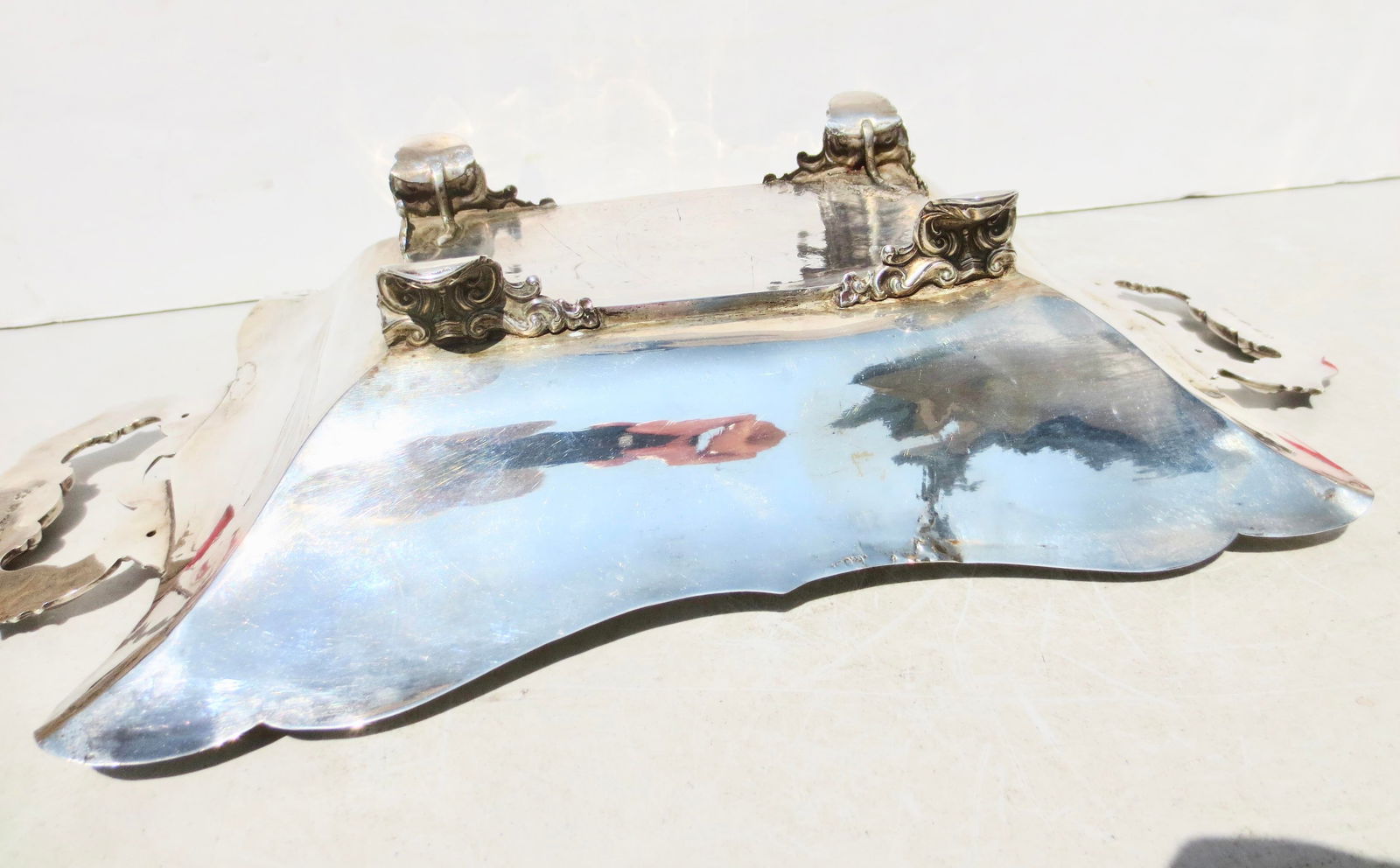 800 Silver Hunt Tray for Game Austro Hungarian Mid 19th 12 Ounces - 7