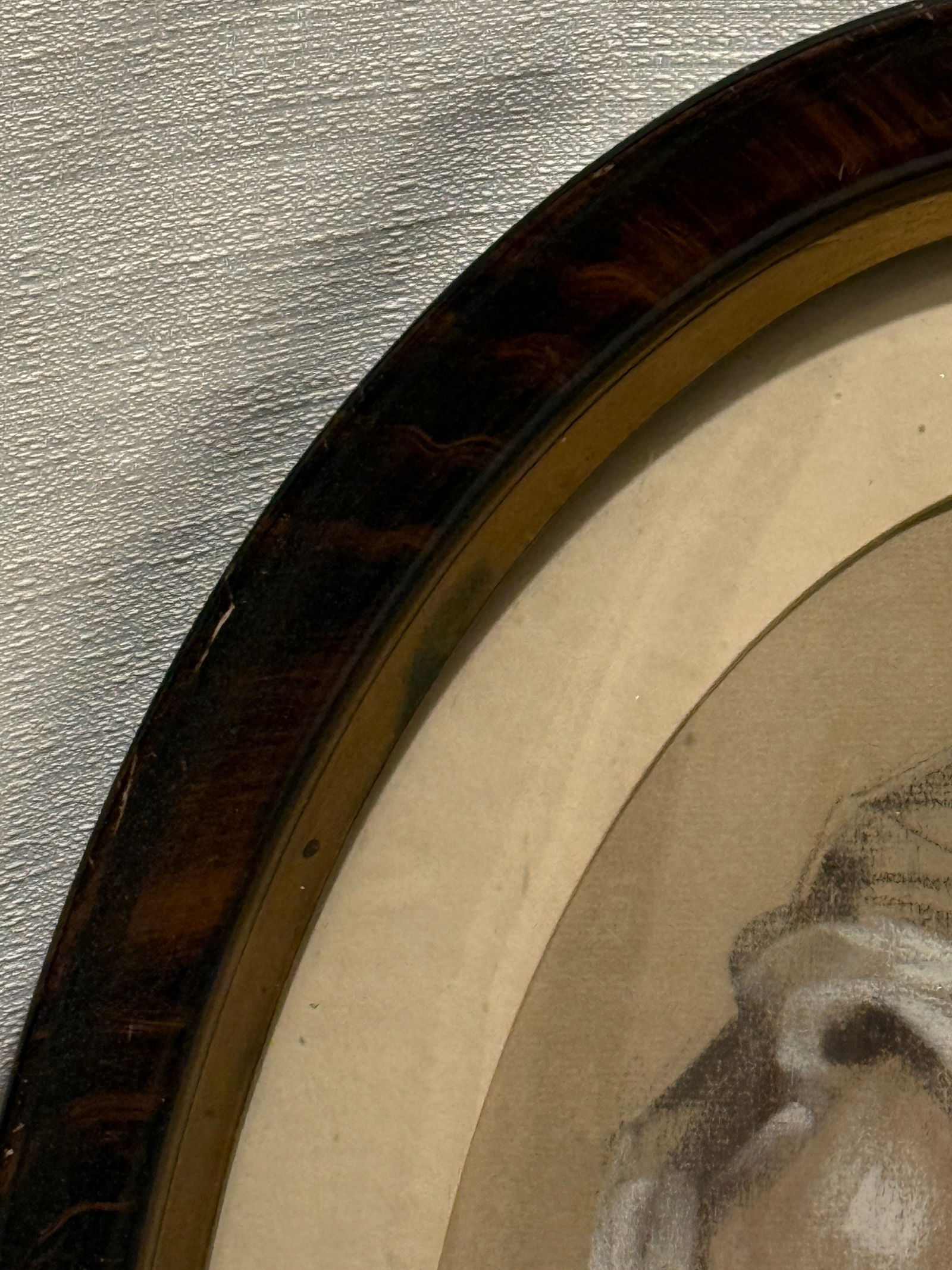 Vintage 1940s "The American Dreamer" Charcoal Portrait by Turtle and Crane – Ralph Lauren - 8